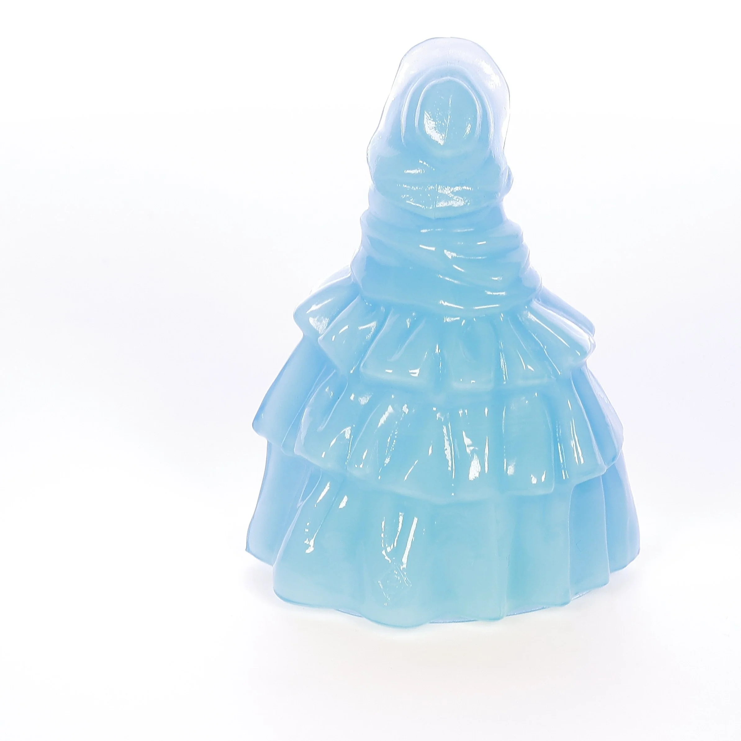 Boyds Crystal Art Glass Vintage 1979 Glass Figurine Louise Doll Ice Blue 10-1-79 - Image 5