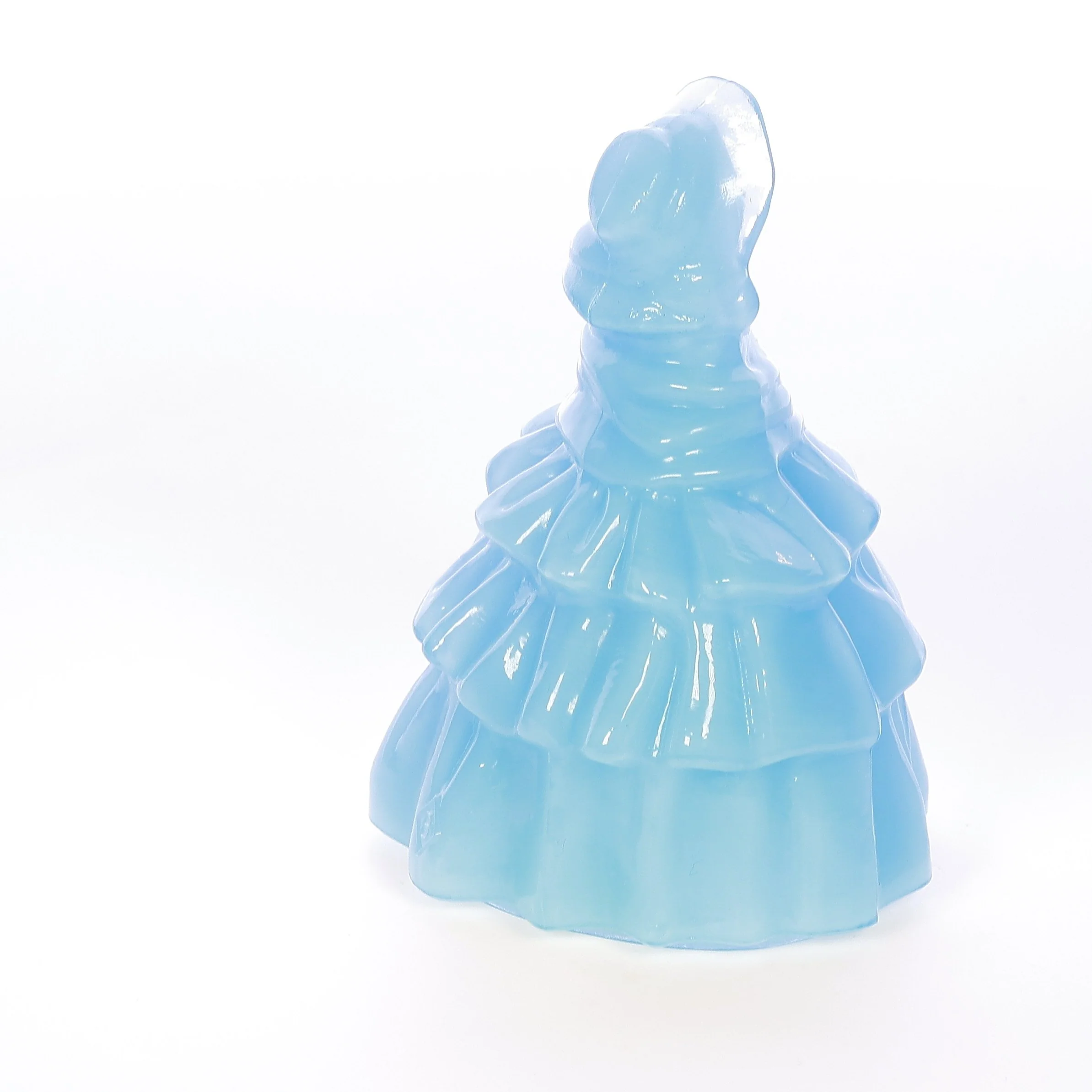 Boyds Crystal Art Glass Vintage 1979 Glass Figurine Louise Doll Ice Blue 10-1-79 - Image 6