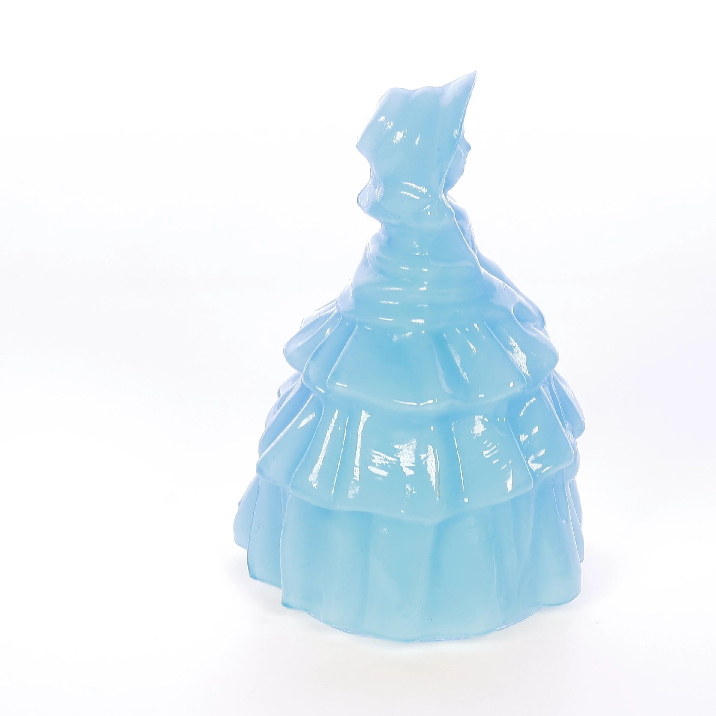Boyds Crystal Art Glass Vintage 1979 Glass Figurine Louise Doll Ice Blue 10-1-79 - Image 7