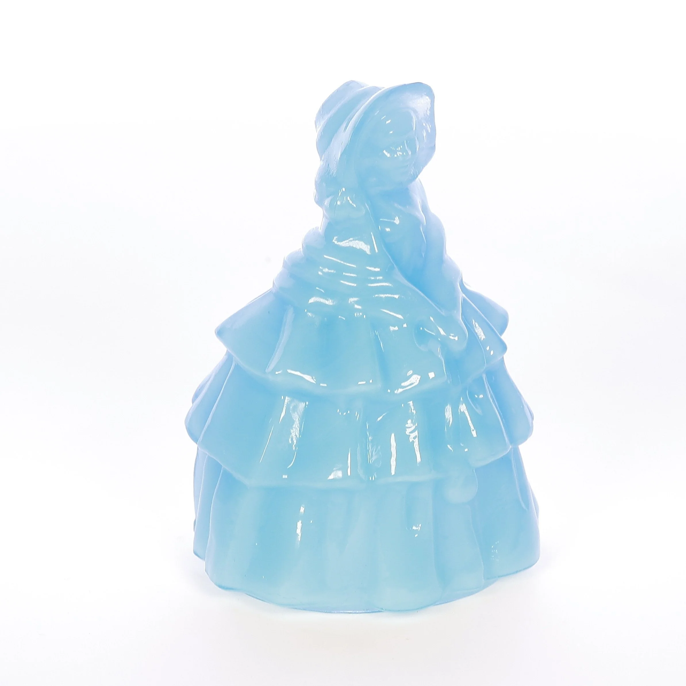 Boyds Crystal Art Glass Vintage 1979 Glass Figurine Louise Doll Ice Blue 10-1-79 - Image 8