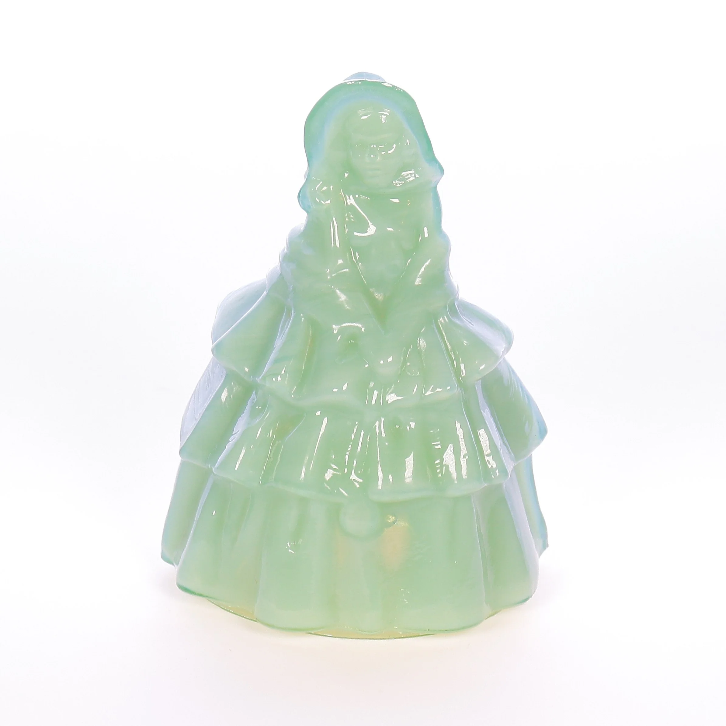 Boyds Crystal Art Glass Vintage 1979 Figurine Louise Doll Ice Green 10-23-79