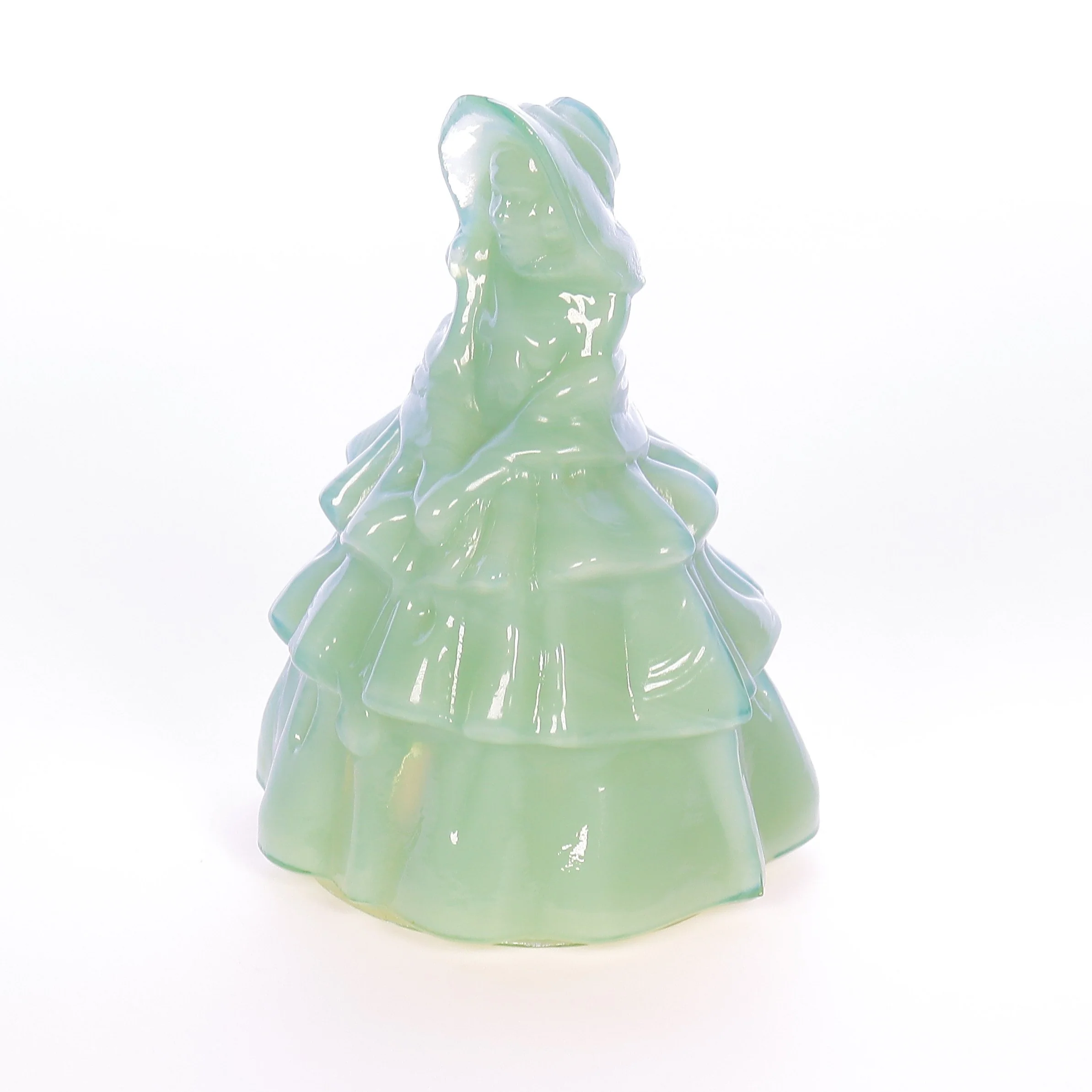 Boyds Crystal Art Glass Vintage 1979 Figurine Louise Doll Ice Green 10-23-79 - Image 2
