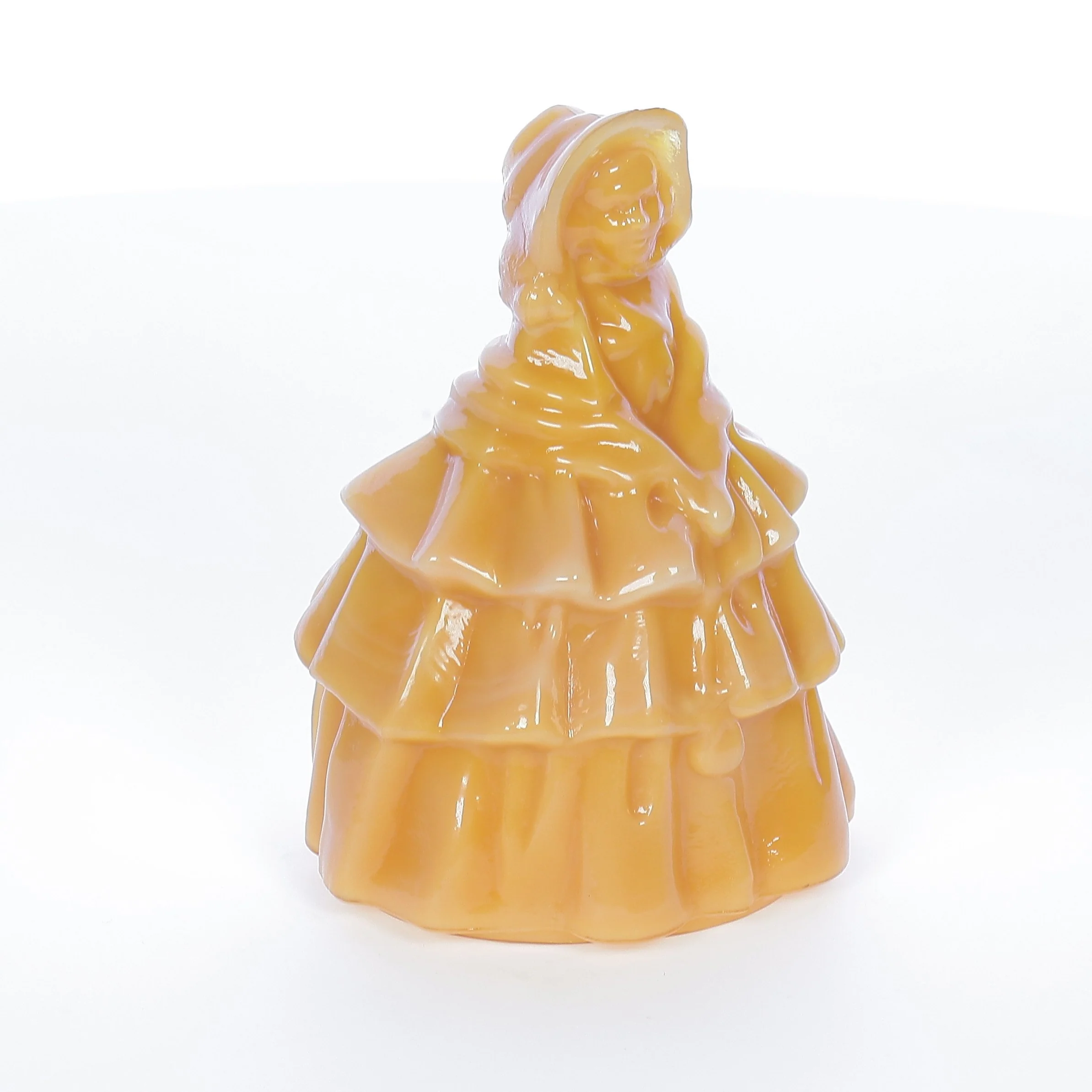 Boyds Crystal Art Glass Vintage 1980 Glass Figurine Louise Doll Persimmon 5-7-80 - Image 8