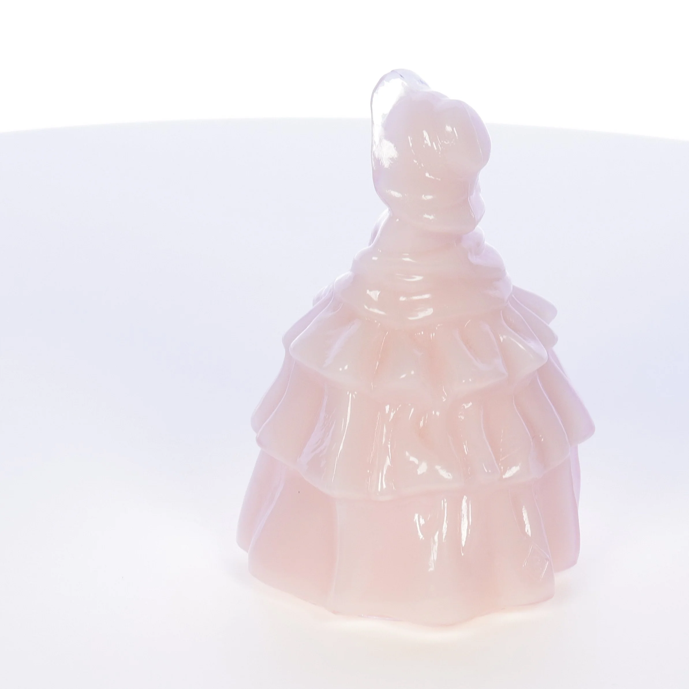 Boyds Crystal Art Glass Vintage 1980 Figurine Louise Doll Pink Champagne 2-21-80 - Image 4
