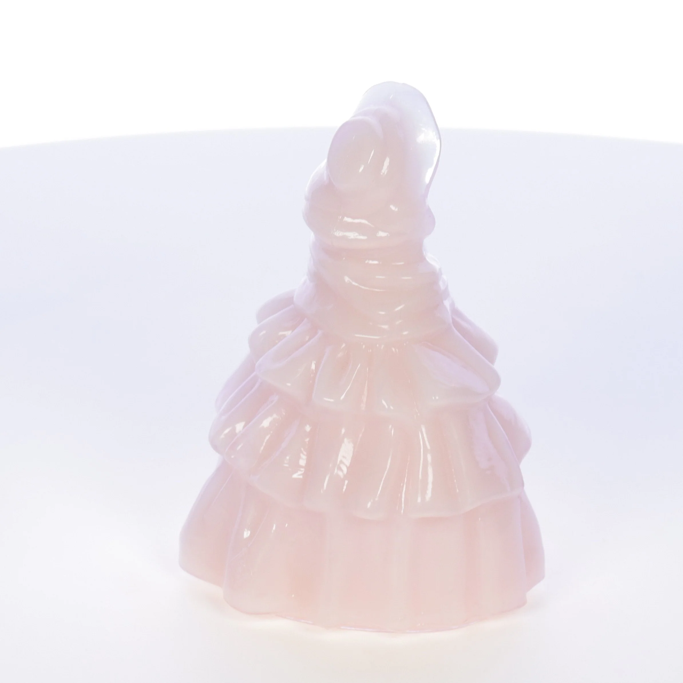 Boyds Crystal Art Glass Vintage 1980 Figurine Louise Doll Pink Champagne 2-21-80 - Image 6