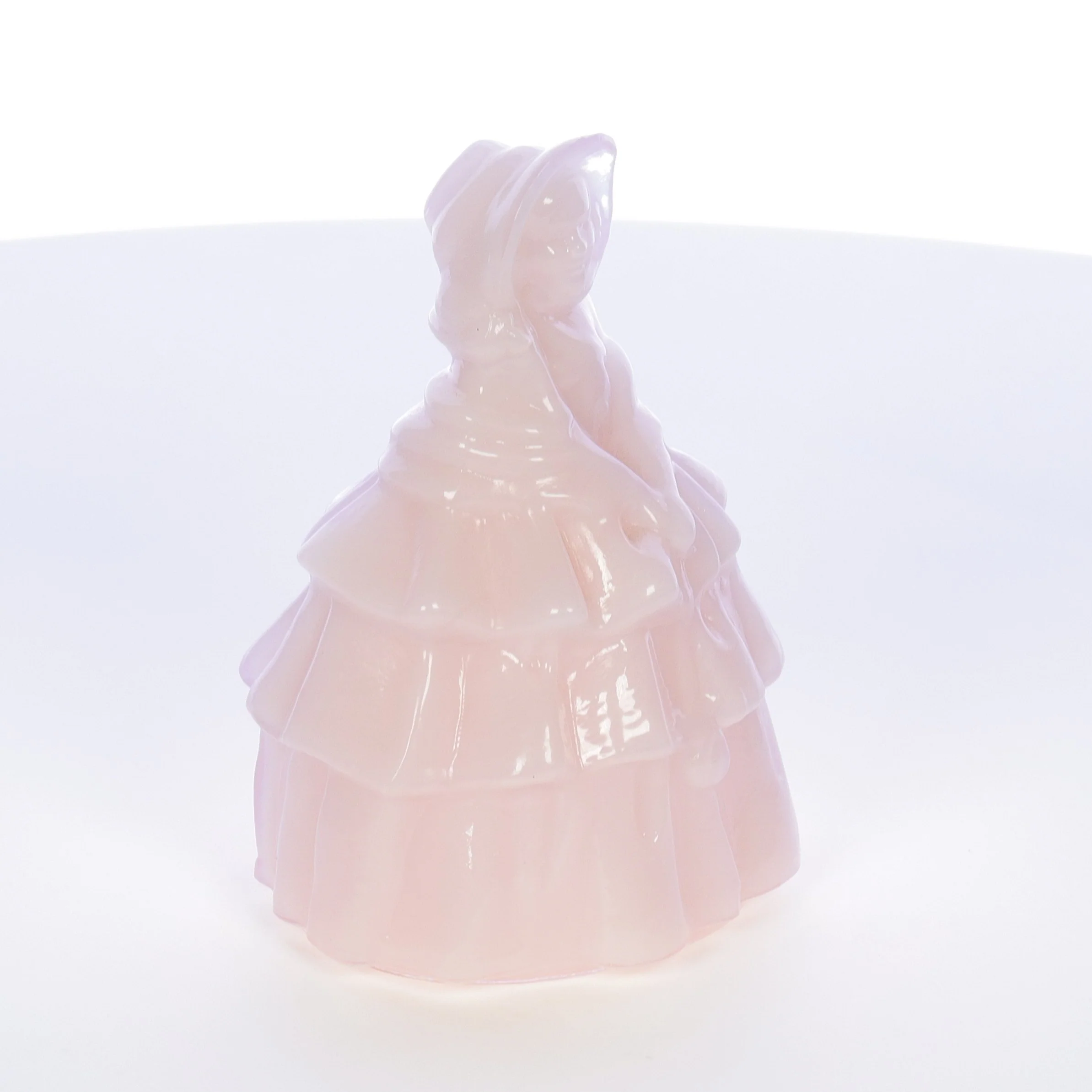 Boyds Crystal Art Glass Vintage 1980 Figurine Louise Doll Pink Champagne 2-21-80 - Image 8