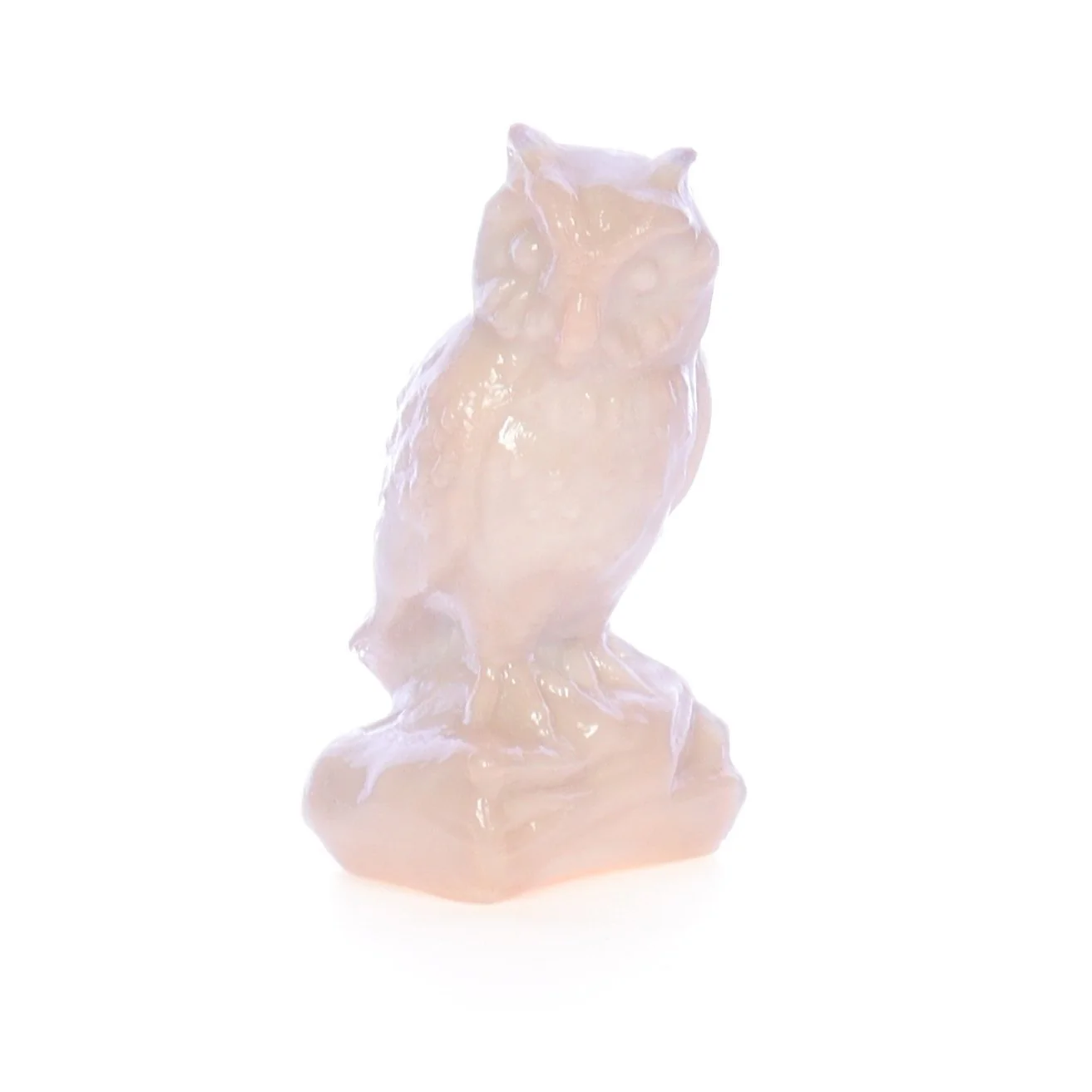 Boyd Glass Vintage 1979 Glass Figurine Boyd Glass Owl #010