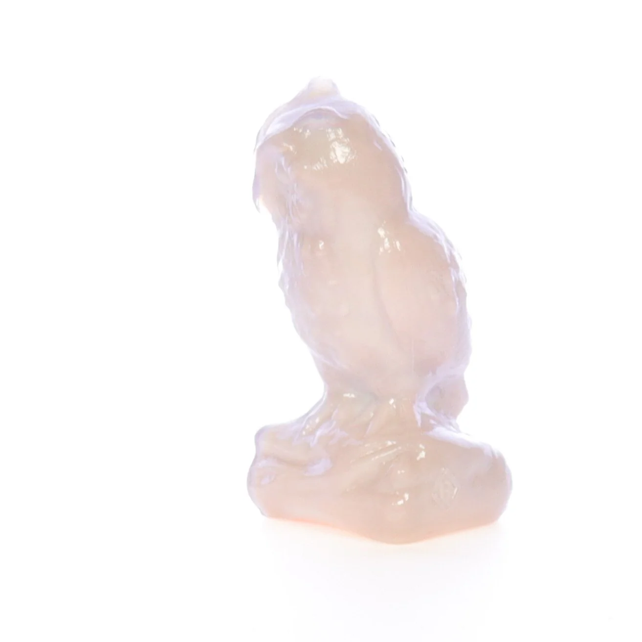 Boyd Glass Vintage 1979 Glass Figurine Boyd Glass Owl #010 - Image 3