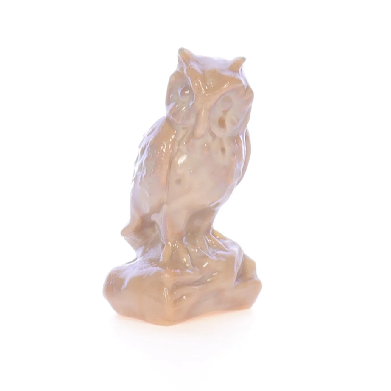 Boyd Glass Vintage 1979 Glass Figurine Boyd Glass Owl #012