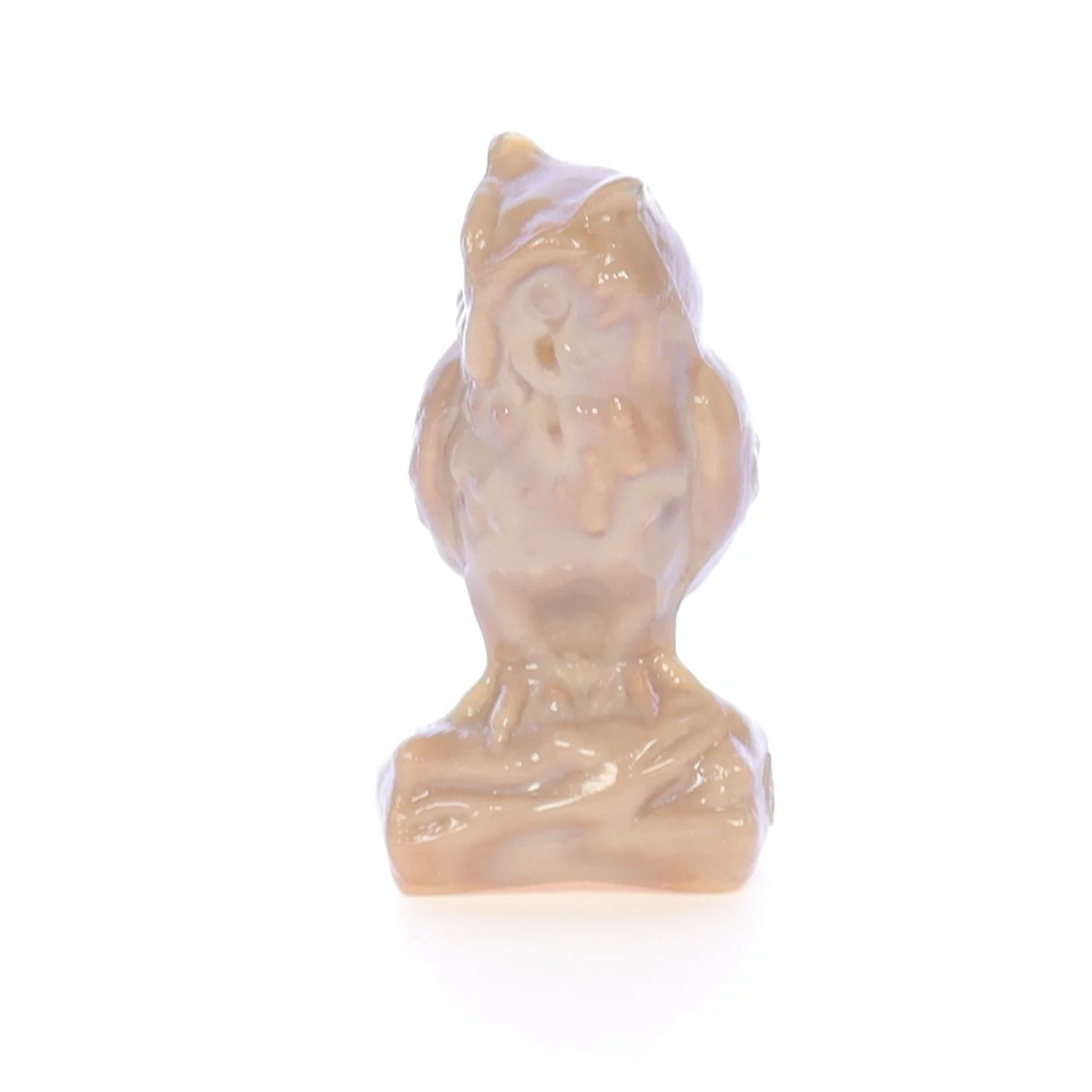 Boyd Glass Vintage 1979 Glass Figurine Boyd Glass Owl #012 - Image 2