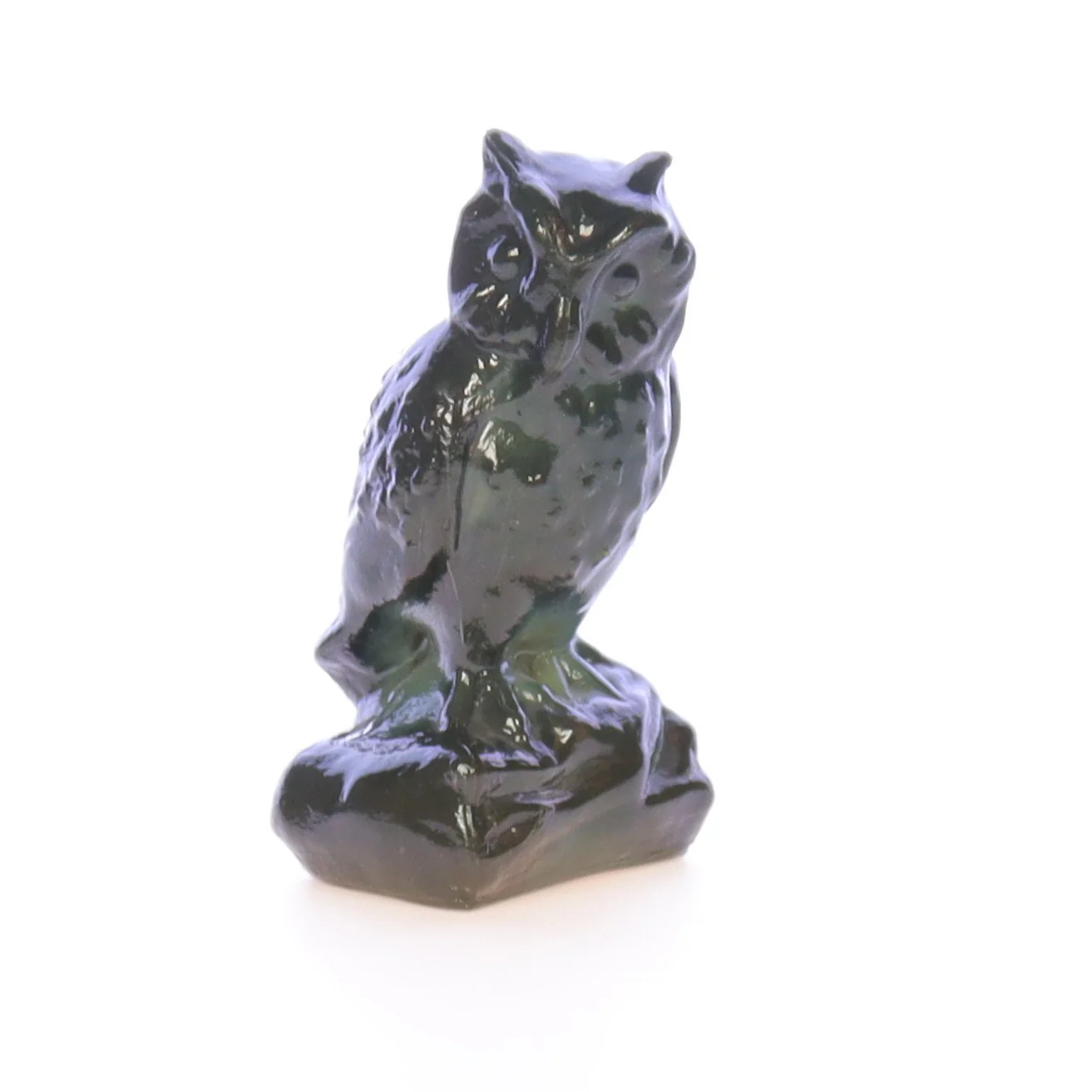 Boyd Glass Vintage 1979 Glass Figurine Boyd Glass Owl #025