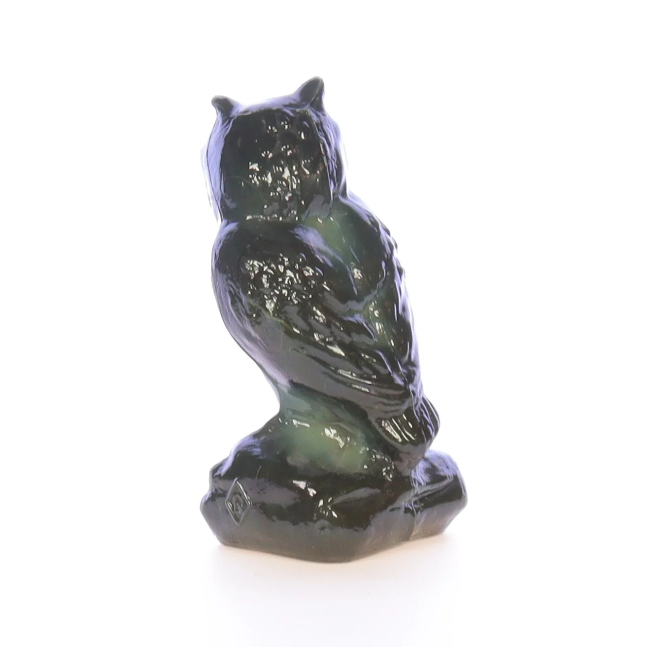 Boyd Glass Vintage 1979 Glass Figurine Boyd Glass Owl #025 - Image 5