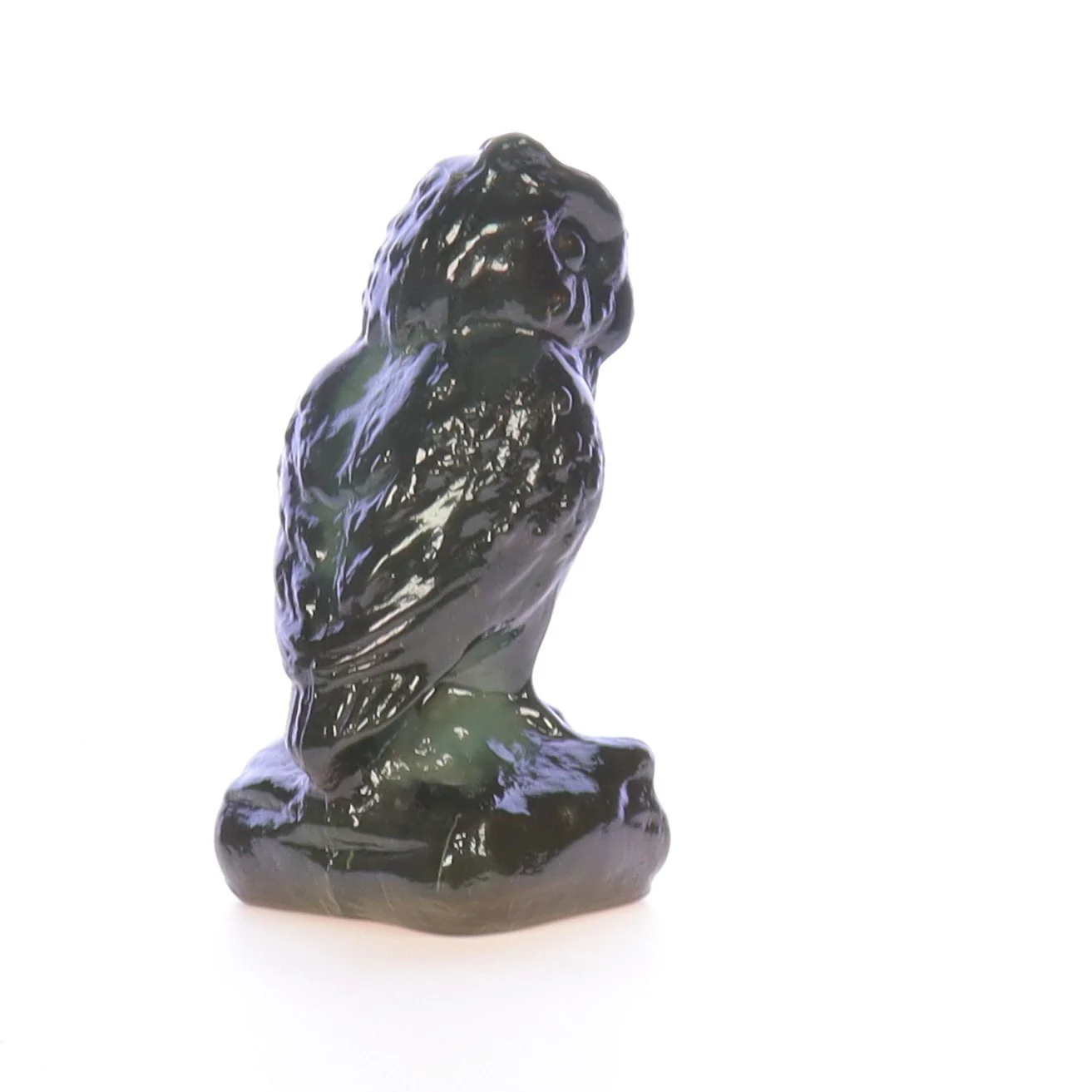 Boyd Glass Vintage 1979 Glass Figurine Boyd Glass Owl #025 - Image 7