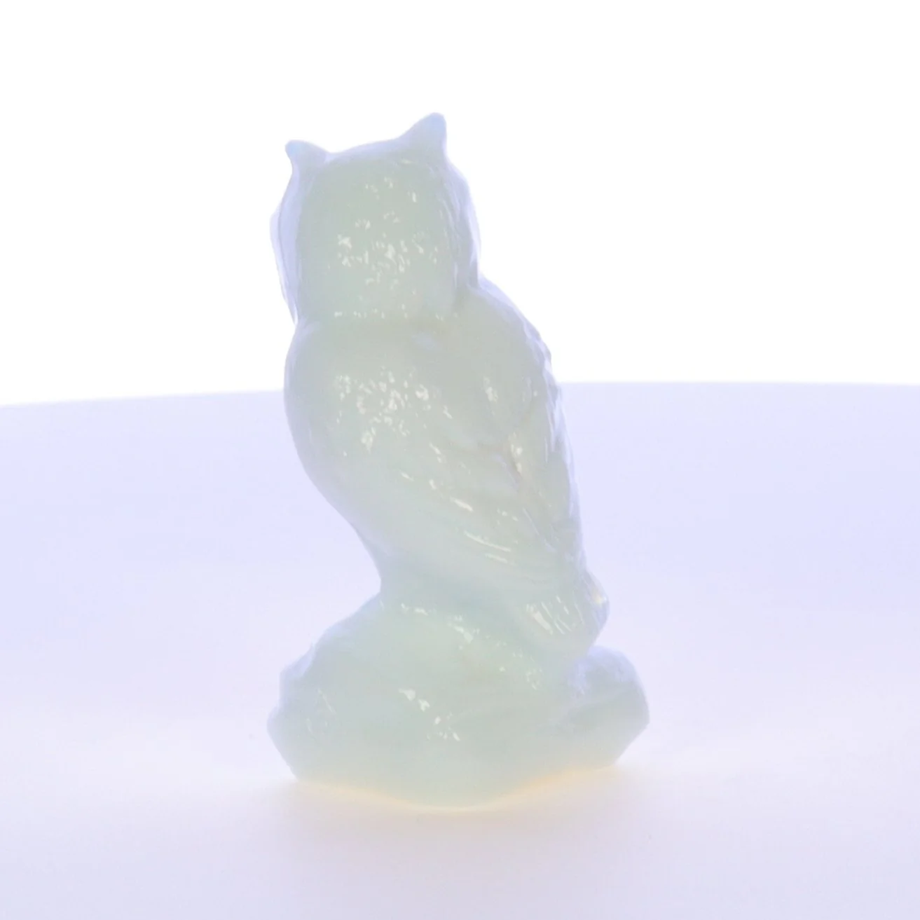 Boyd Glass Vintage 1979 Glass Figurine Boyd Glass Owl #028 - Image 5