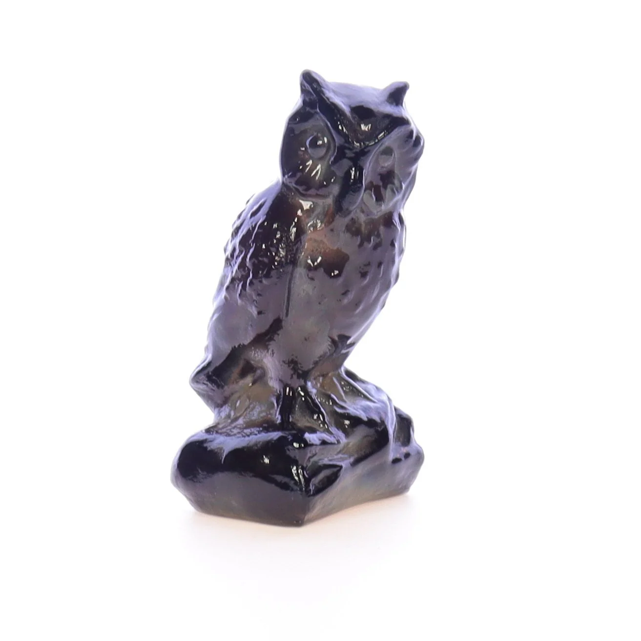 Boyd Glass Vintage 1979 Glass Figurine Boyd Glass Owl #034