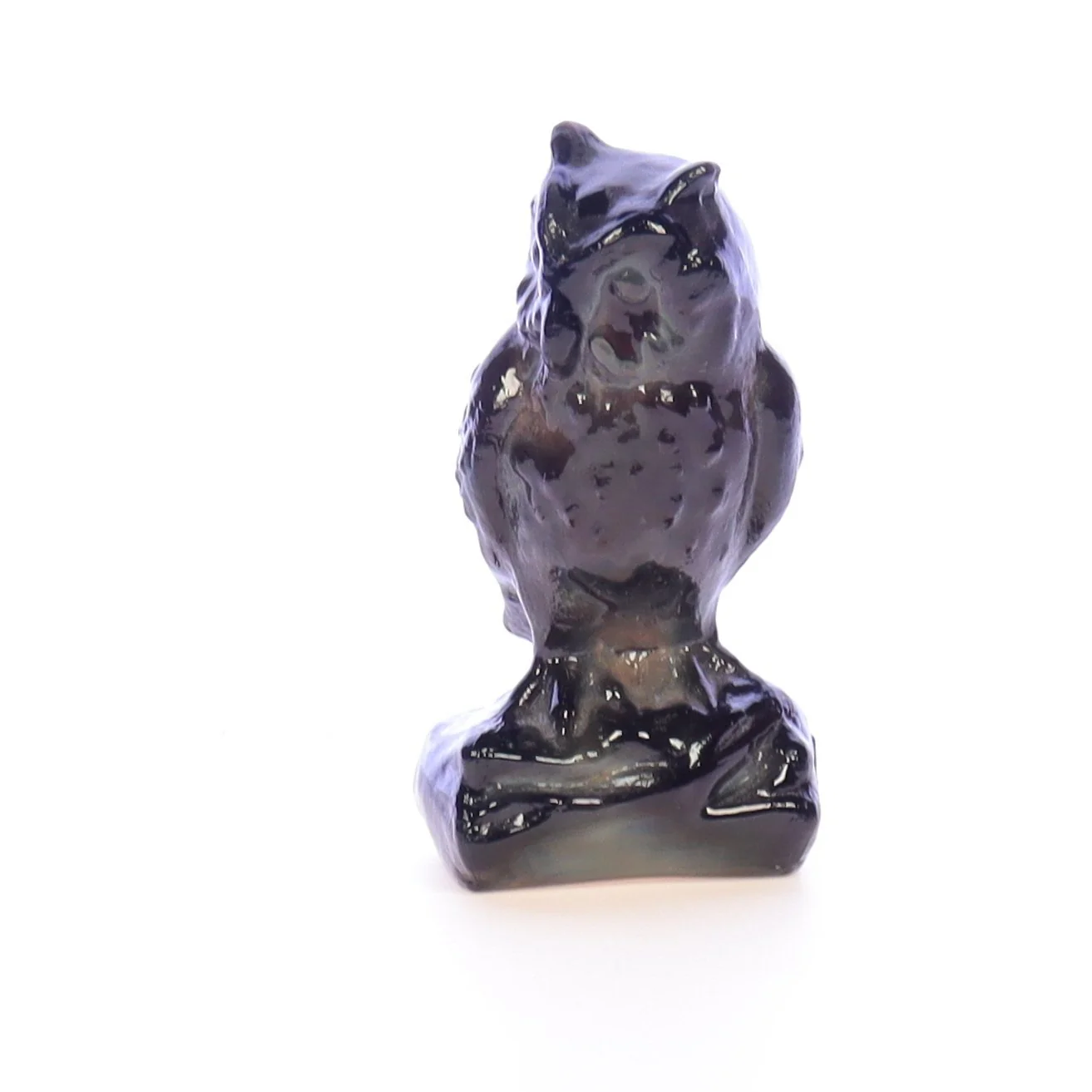 Boyd Glass Vintage 1979 Glass Figurine Boyd Glass Owl #034 - Image 2