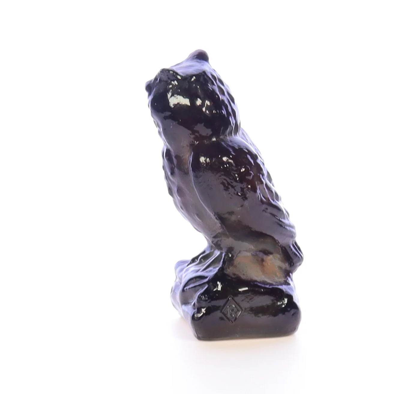 Boyd Glass Vintage 1979 Glass Figurine Boyd Glass Owl #034 - Image 4