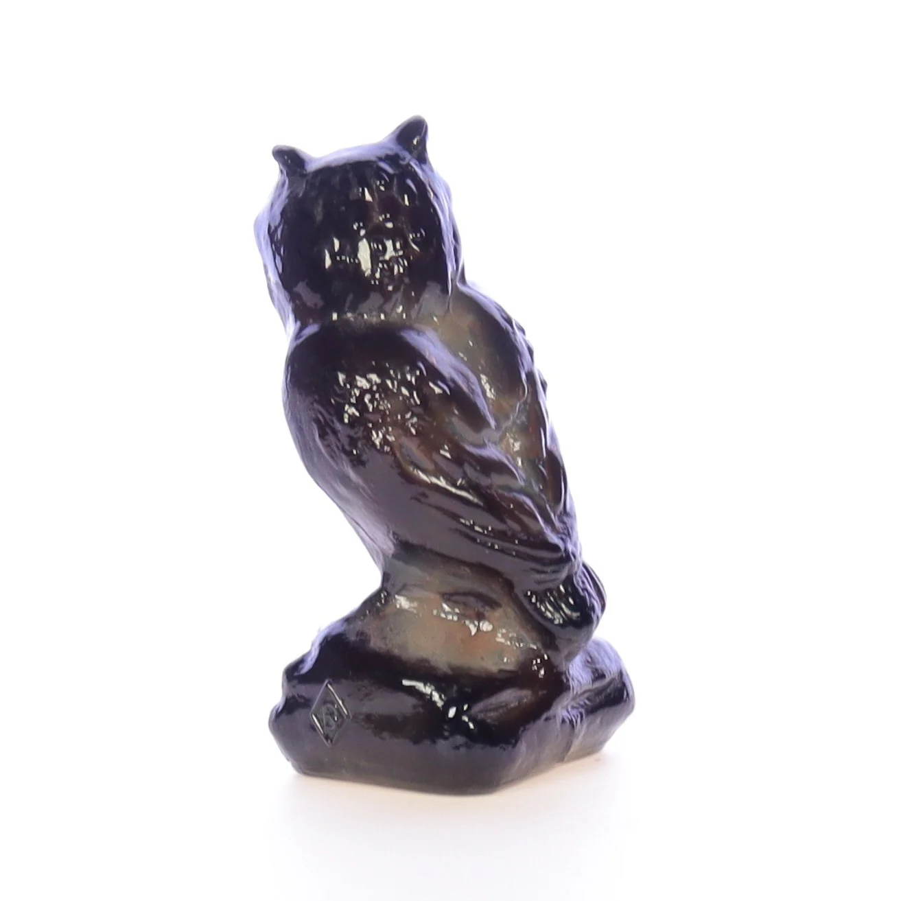 Boyd Glass Vintage 1979 Glass Figurine Boyd Glass Owl #034 - Image 5