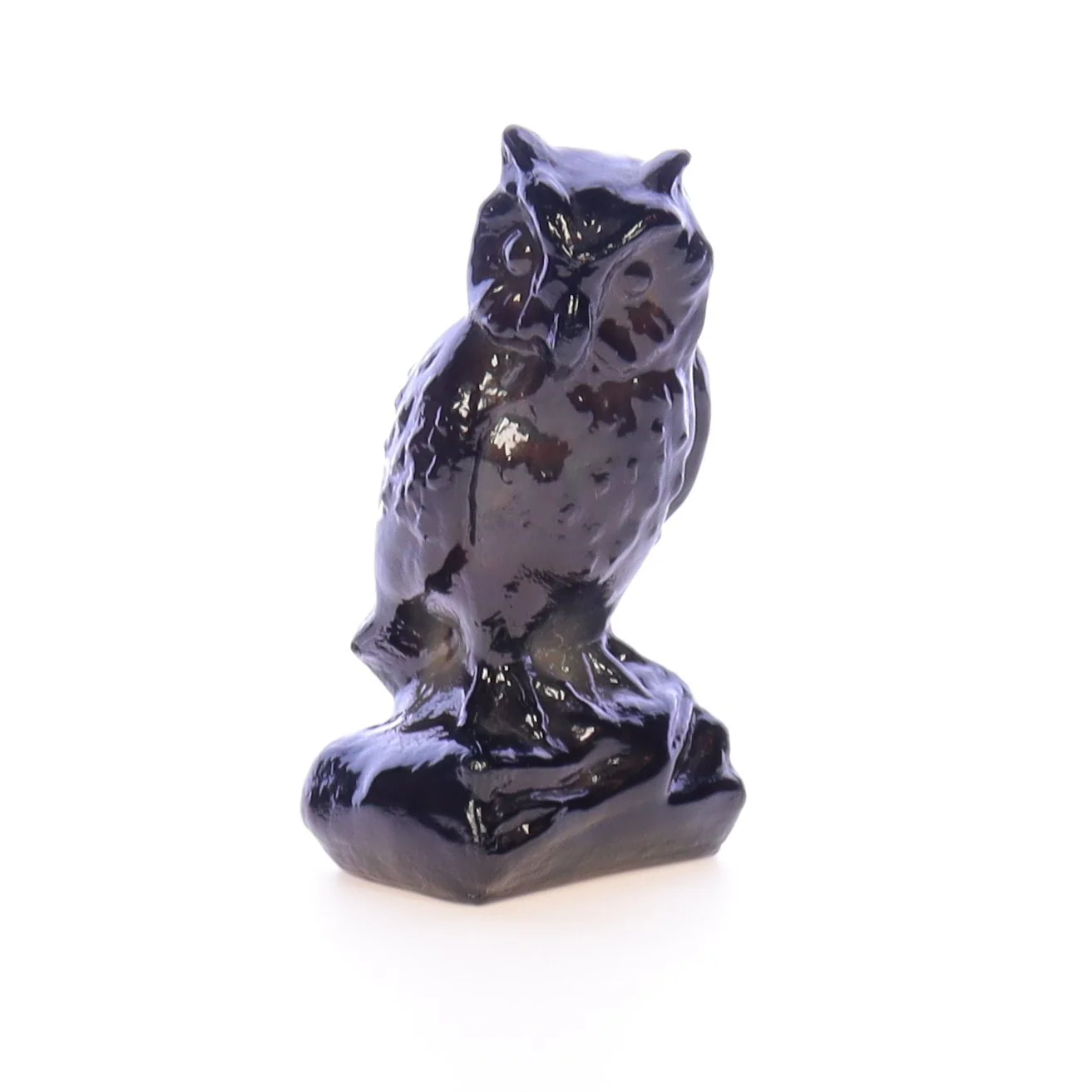 Boyd Glass Vintage 1979 Glass Figurine Boyd Glass Owl #035