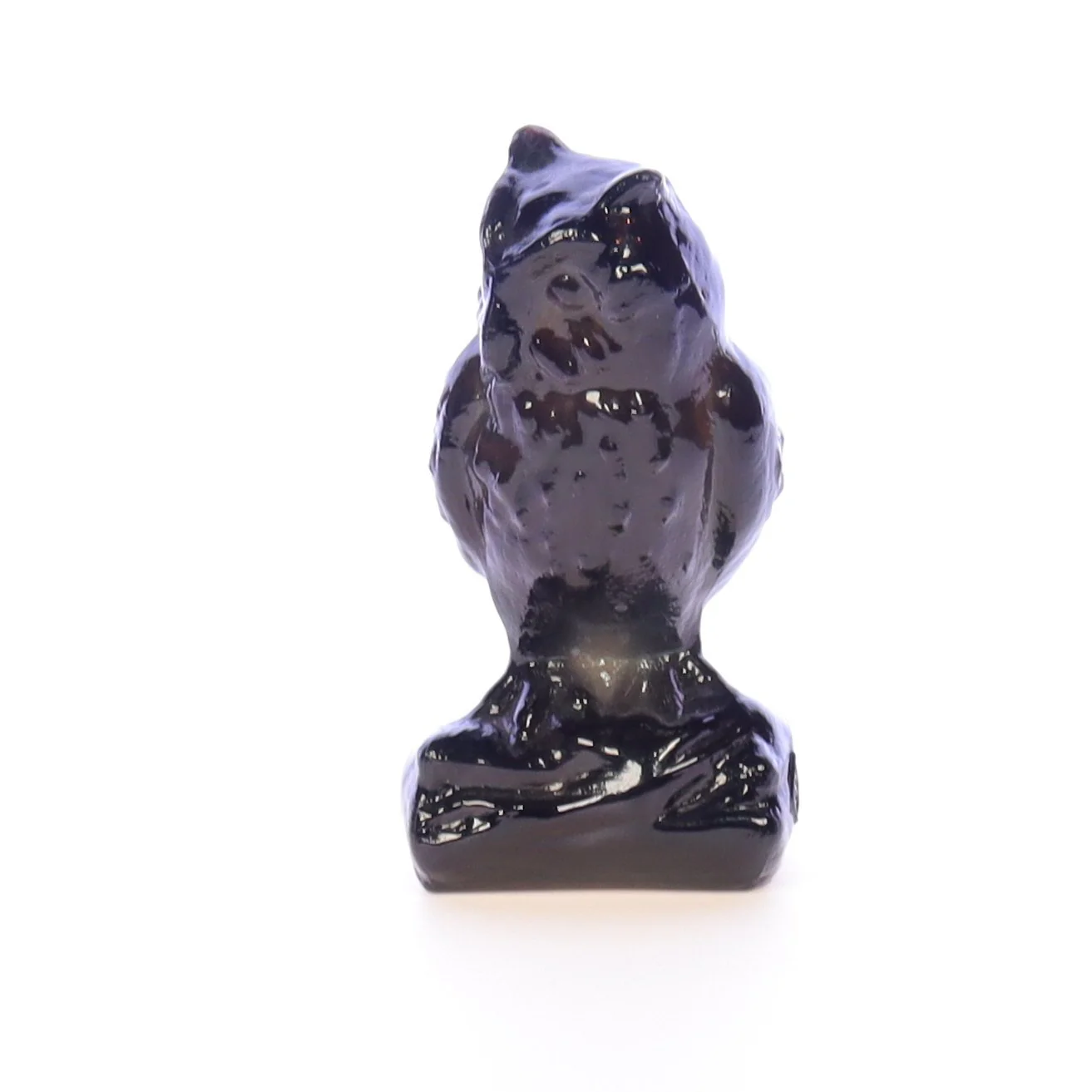 Boyd Glass Vintage 1979 Glass Figurine Boyd Glass Owl #035 - Image 2