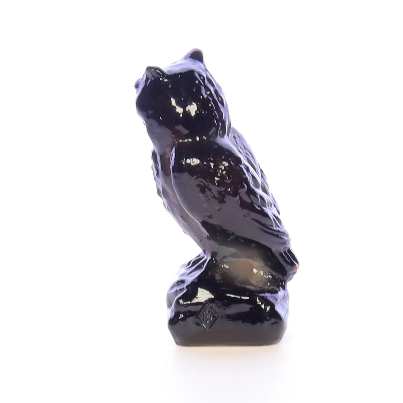 Boyd Glass Vintage 1979 Glass Figurine Boyd Glass Owl #035 - Image 4