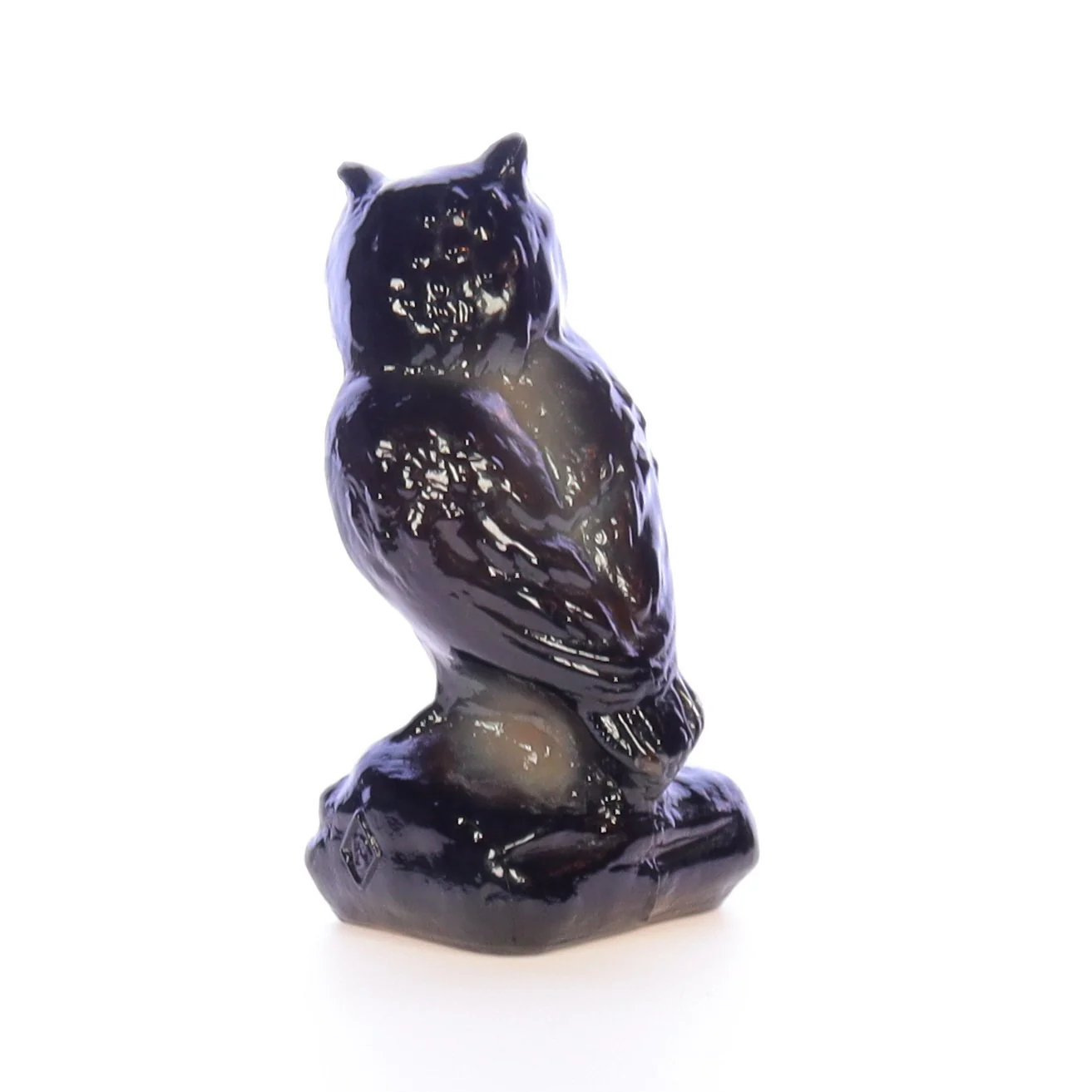 Boyd Glass Vintage 1979 Glass Figurine Boyd Glass Owl #035 - Image 5