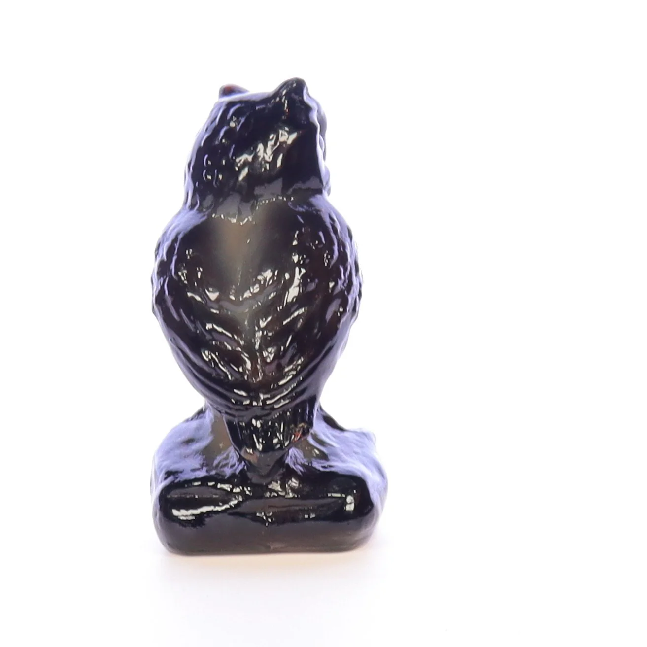 Boyd Glass Vintage 1979 Glass Figurine Boyd Glass Owl #035 - Image 6