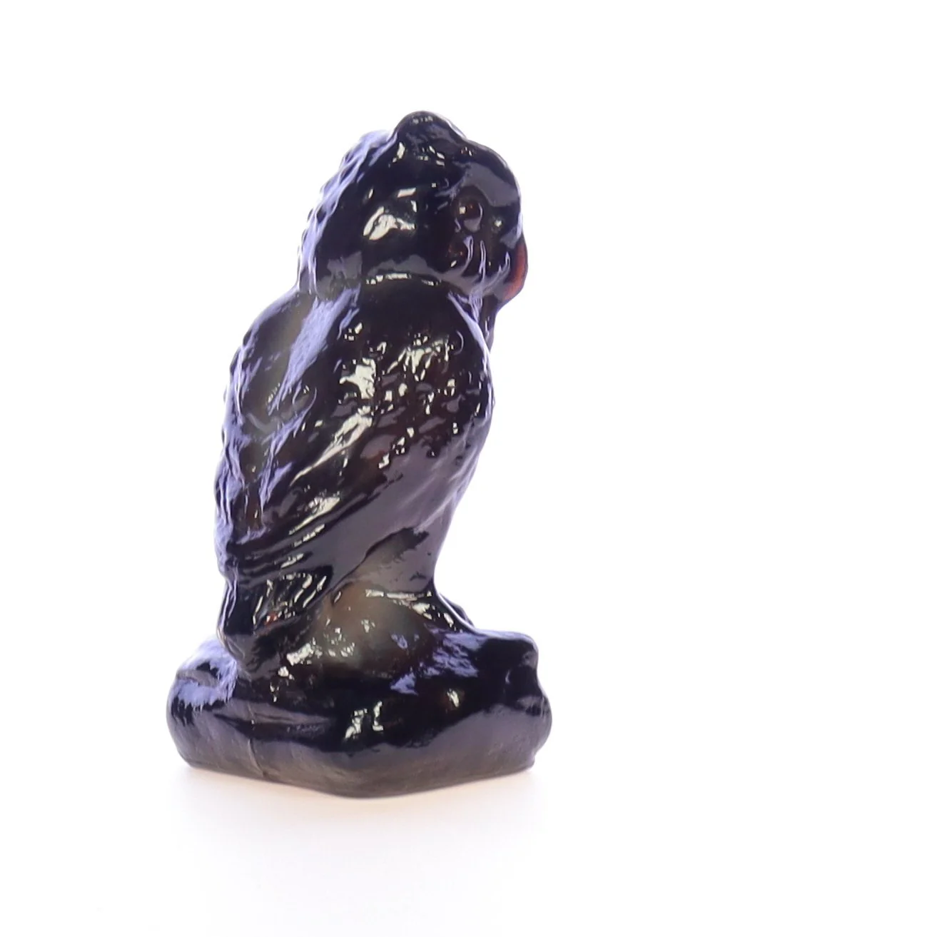 Boyd Glass Vintage 1979 Glass Figurine Boyd Glass Owl #035 - Image 7