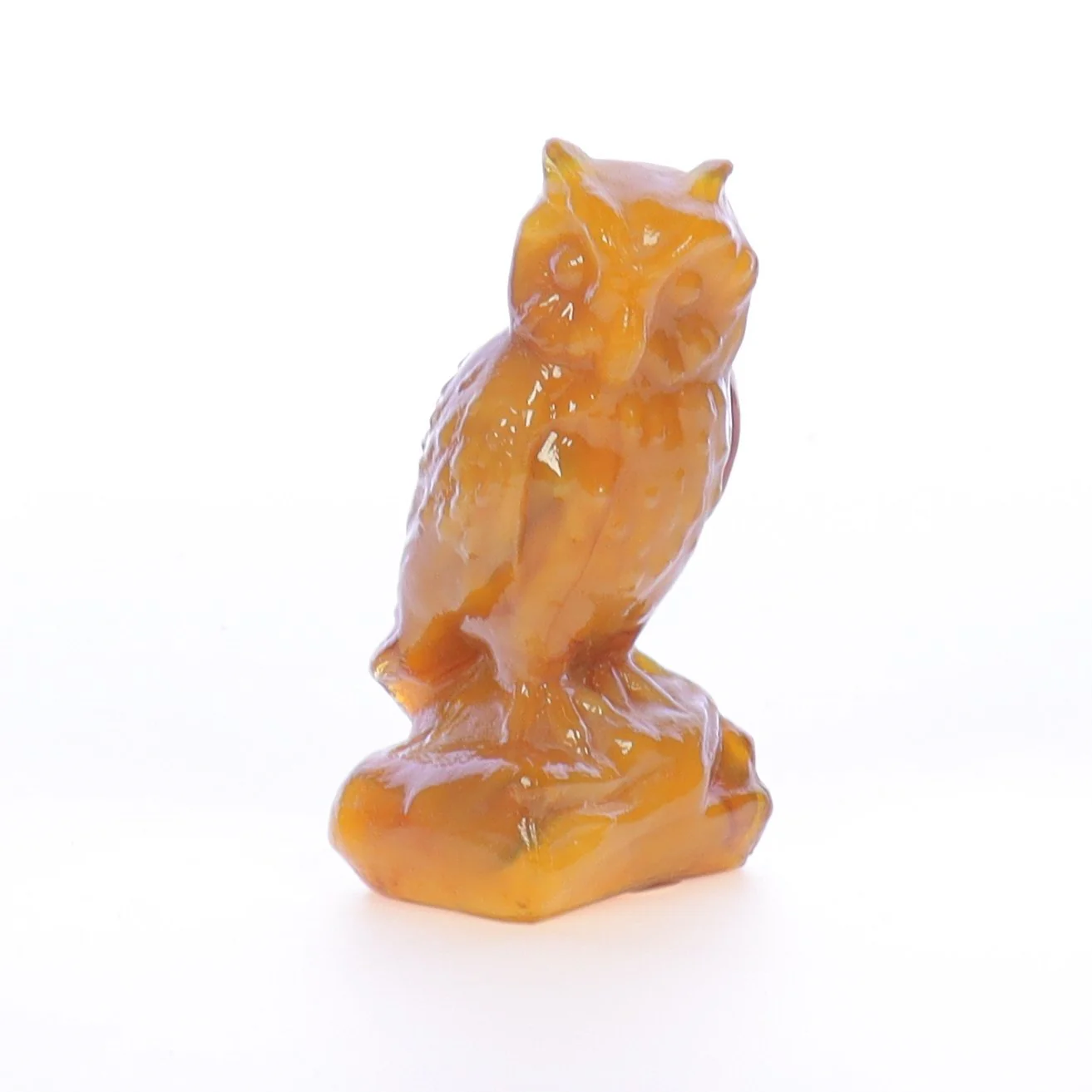 Boyd Glass Vintage 1979 Glass Figurine Boyd Glass Owl #060