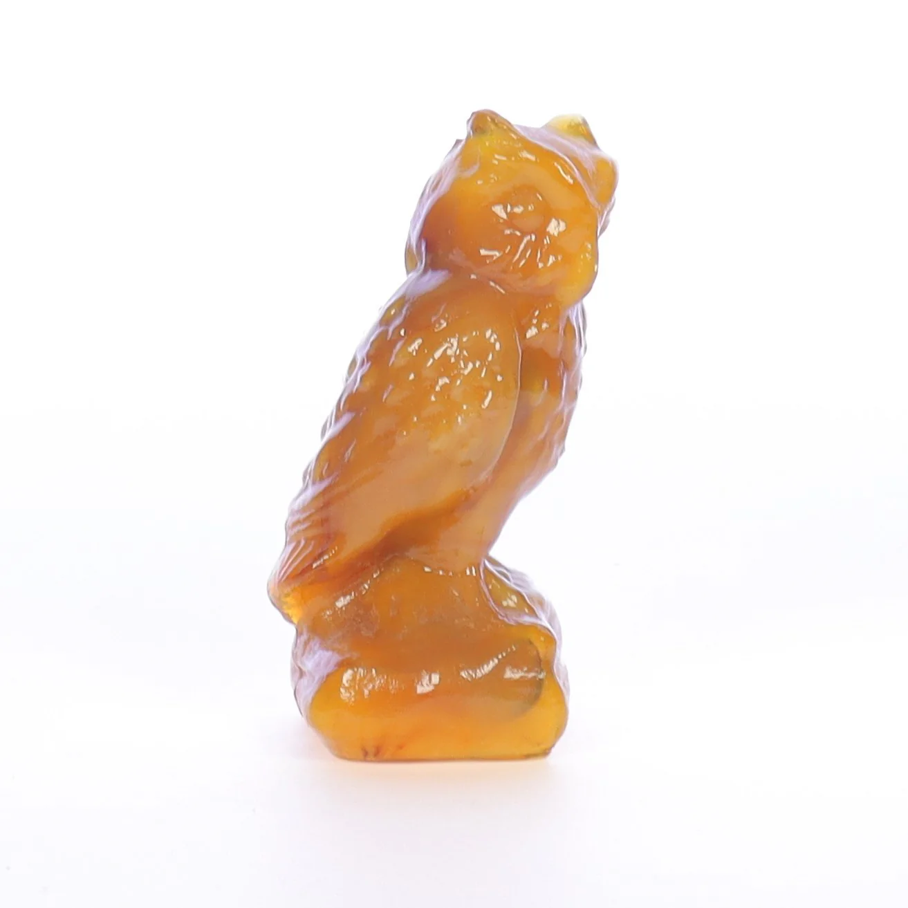 Boyd Glass Vintage 1979 Glass Figurine Boyd Glass Owl #060 - Image 8