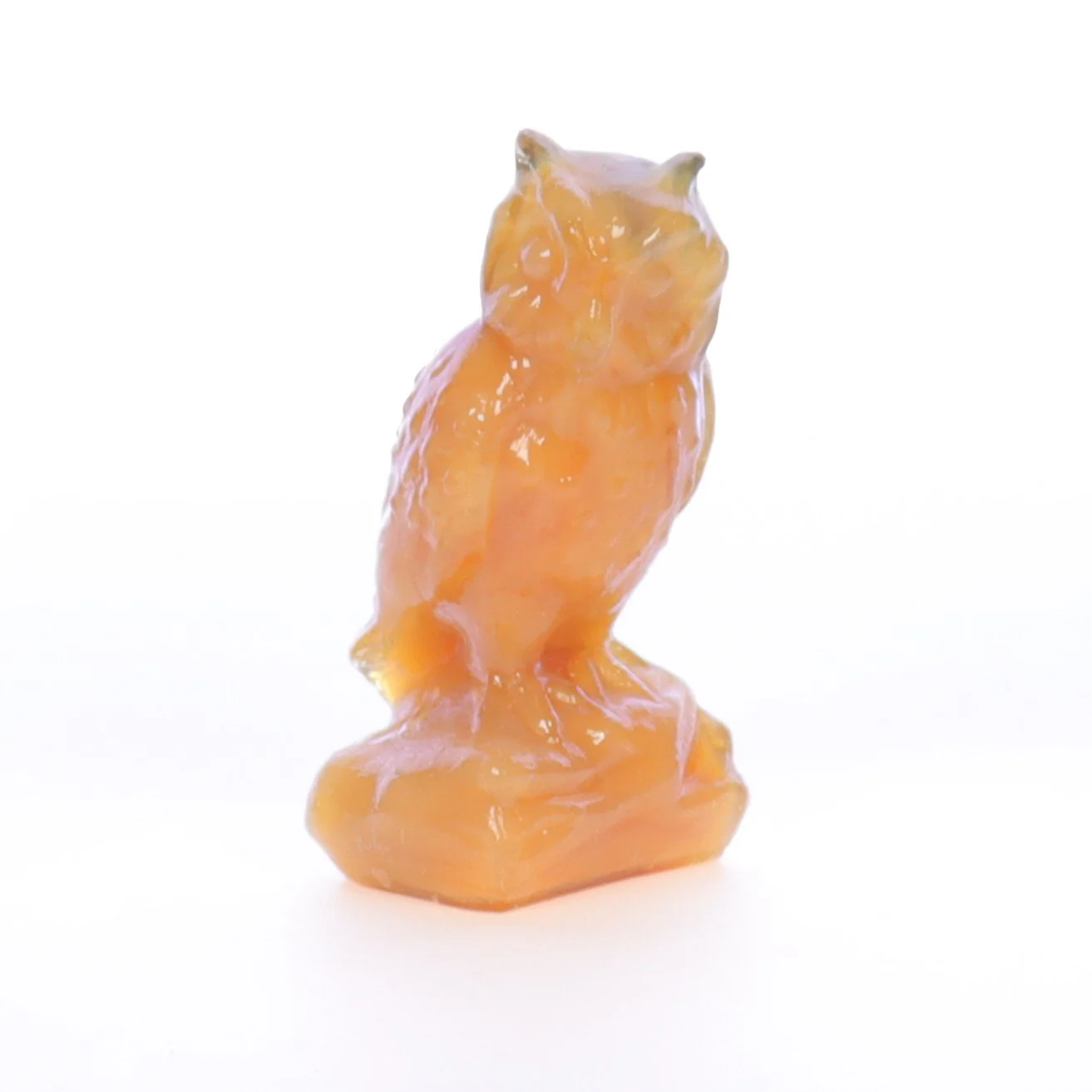 Boyd Glass Vintage 1979 Glass Figurine Boyd Glass Owl #061