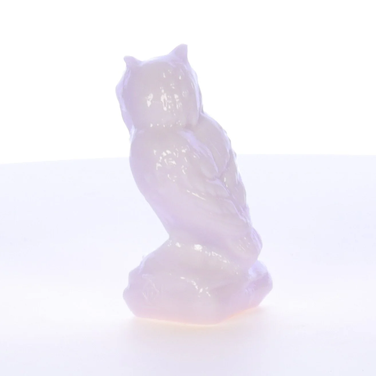 Boyd Glass Vintage 1994 Glass Figurine Boyd Glass Owl #076 - Image 5