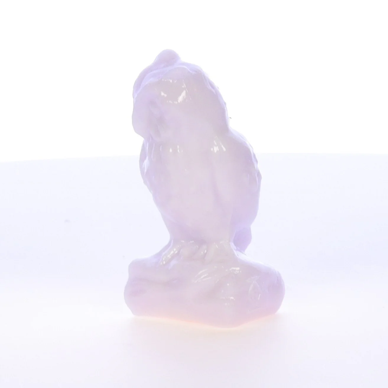 Boyd Glass Vintage 1994 Glass Figurine Boyd Glass Owl #077 - Image 3