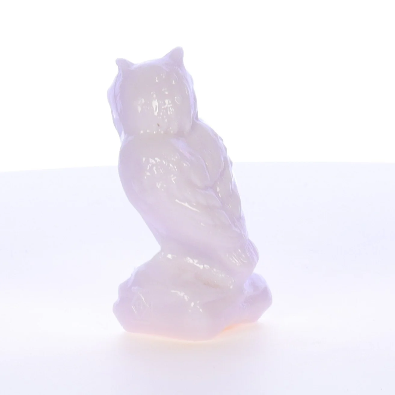 Boyd Glass Vintage 1994 Glass Figurine Boyd Glass Owl #077 - Image 5