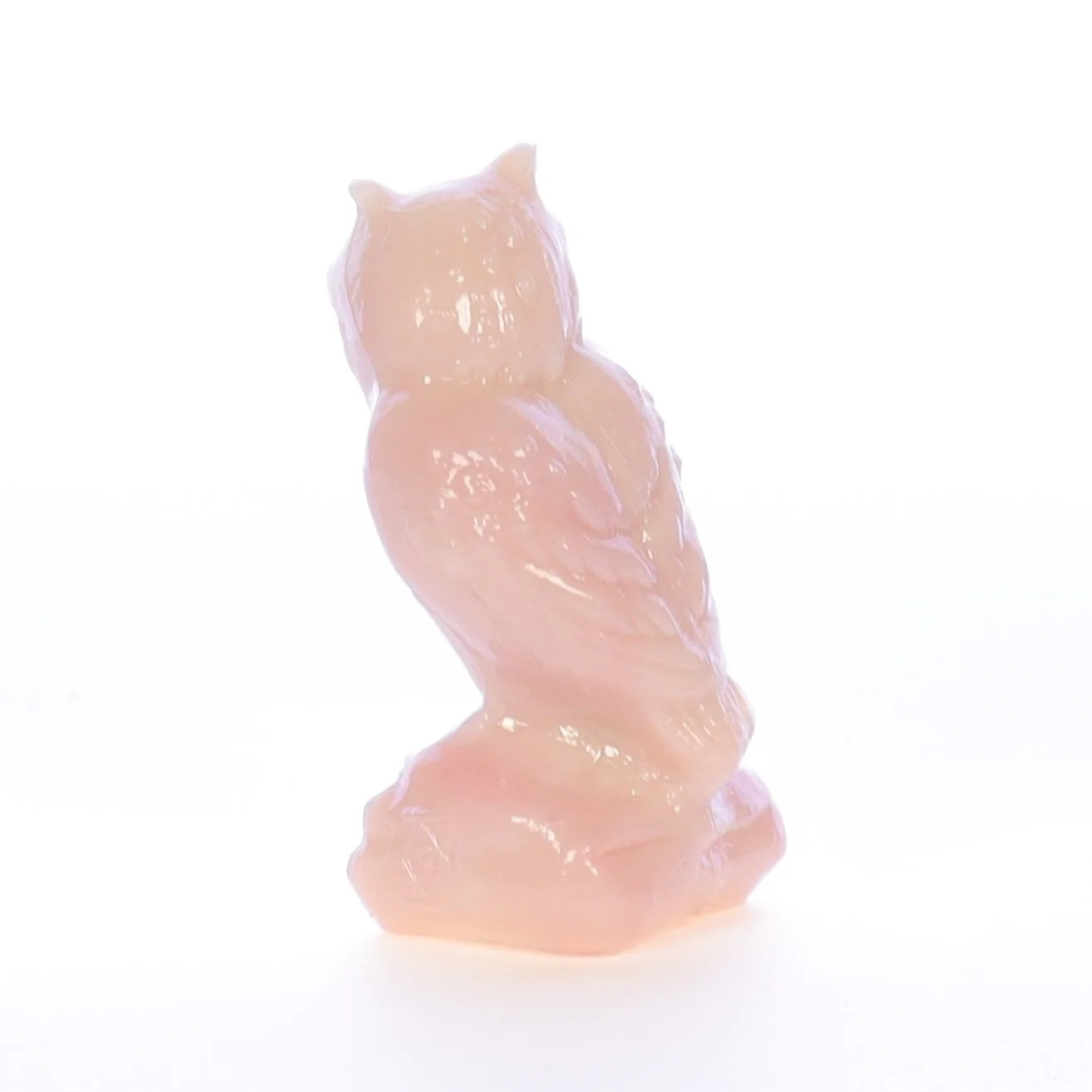 Boyd Glass Vintage 1999 Glass Figurine Boyd Glass Owl #080 - Image 5