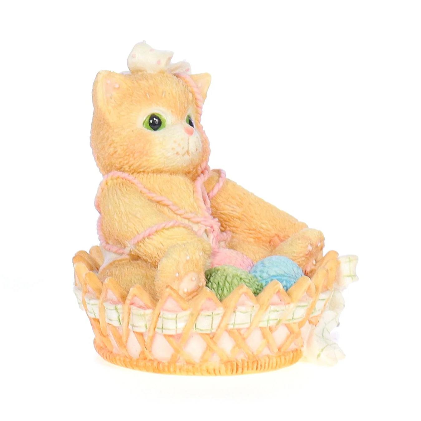 Calico Kittens Vintage 1995 Resin Figurine A Little Litter Of Blessings 168602 - Image 8