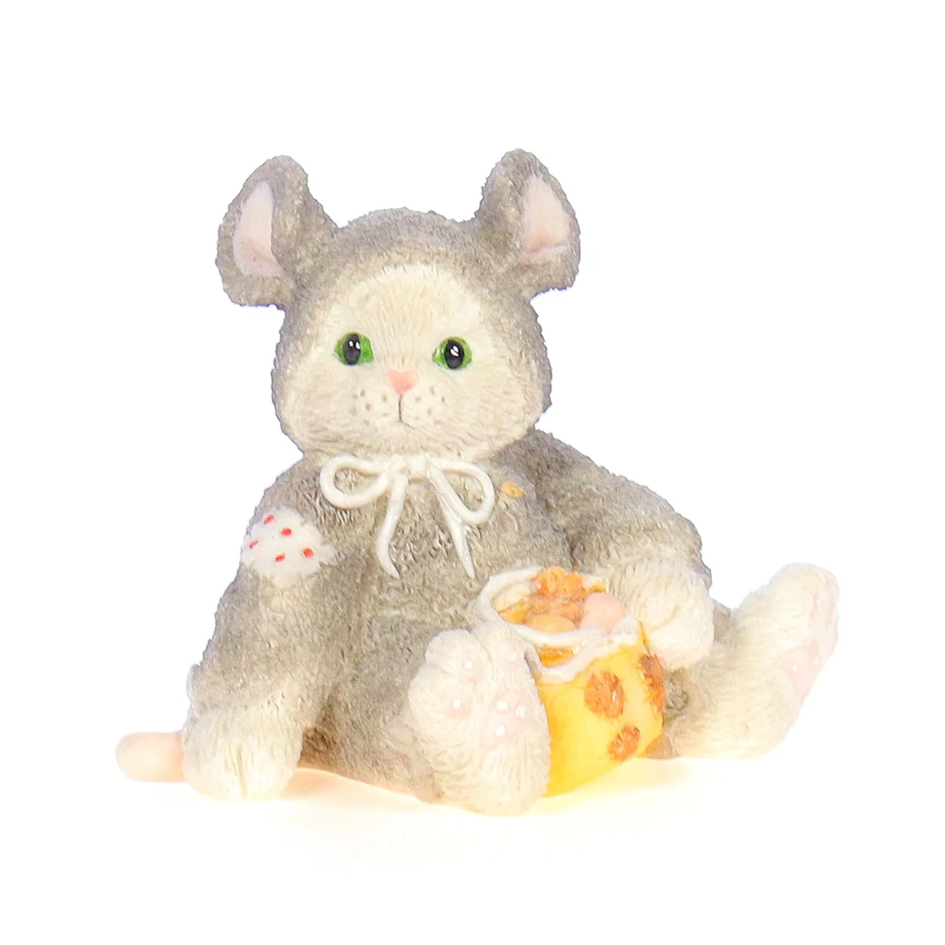 Calico Kittens Vintage 1994 Resin Figurine Can't Disguise Our Friendship 614831