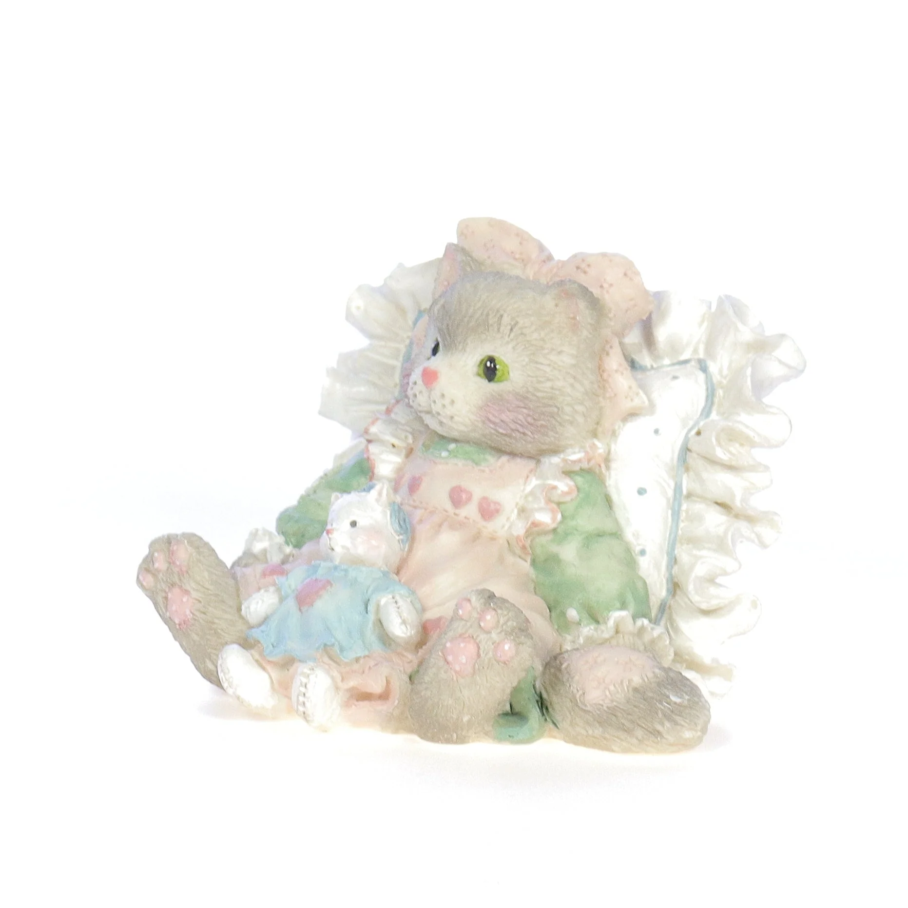 Calico Kittens Vintage 1992 Resin Figurine Friends Are Cuddles Of Love 627976 - Image 2