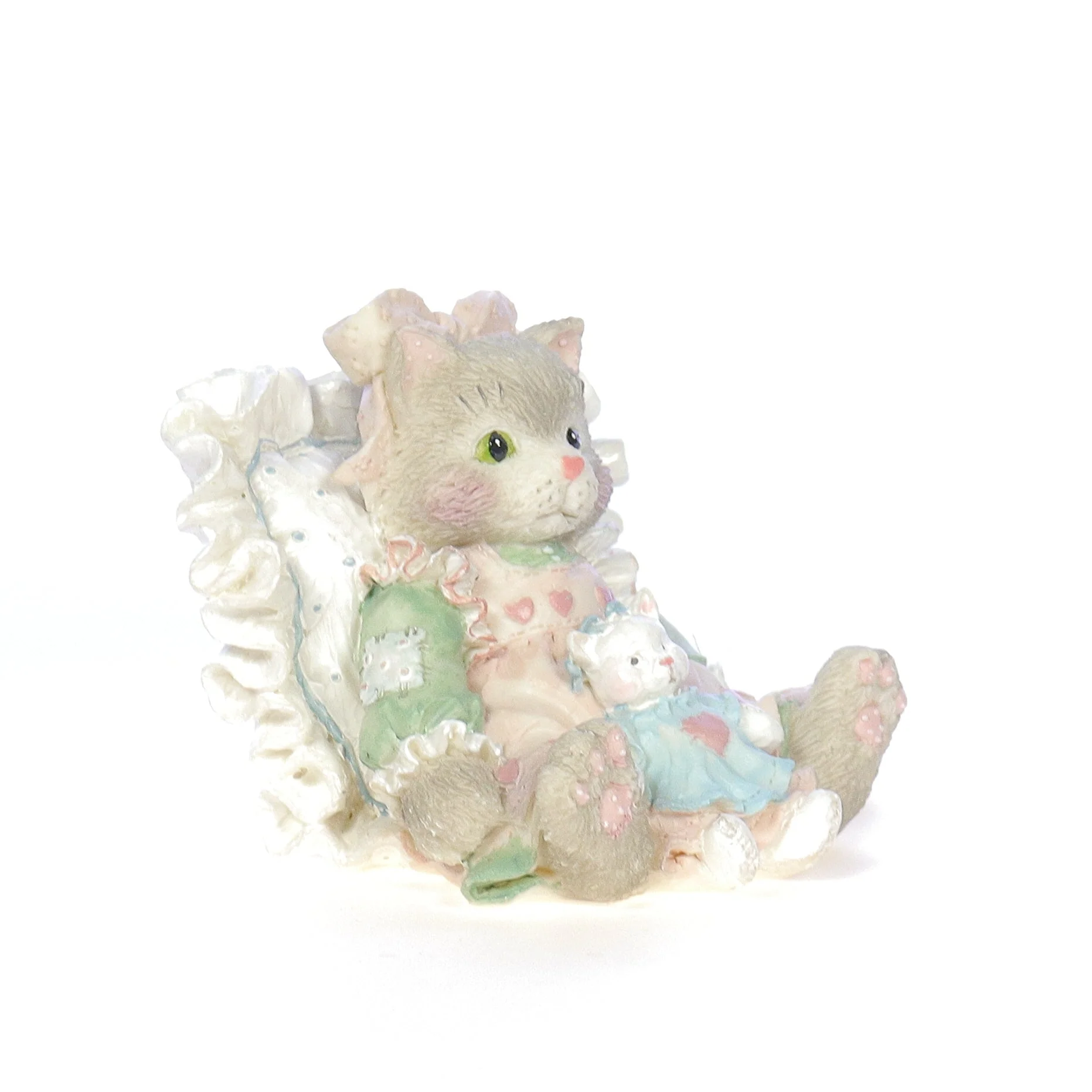 Calico Kittens Vintage 1992 Resin Figurine Friends Are Cuddles Of Love 627976 - Image 8