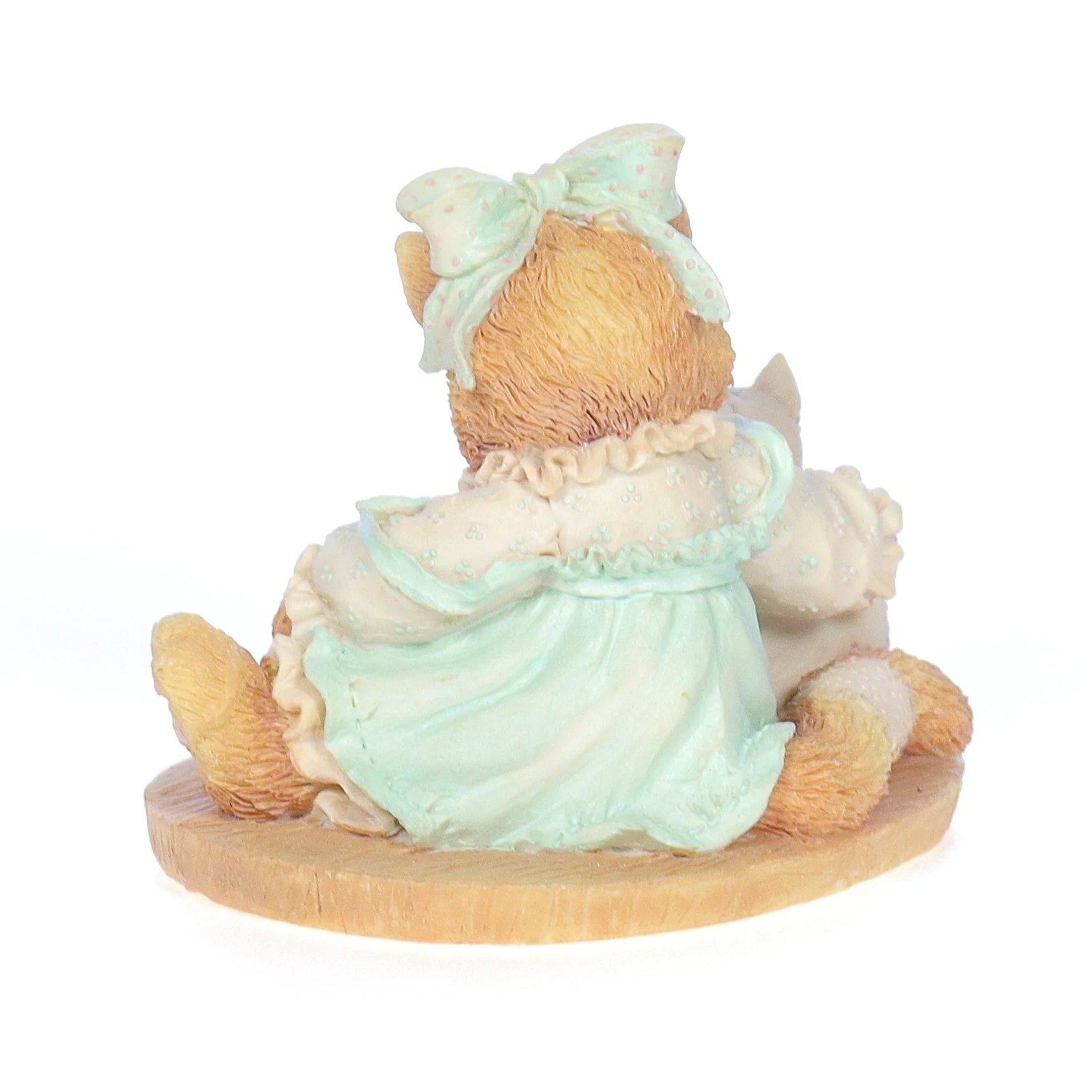 Calico Kittens Vintage 1992 Resin Figurine Friendship Is Sewn Stitch By Stitch - Image 4