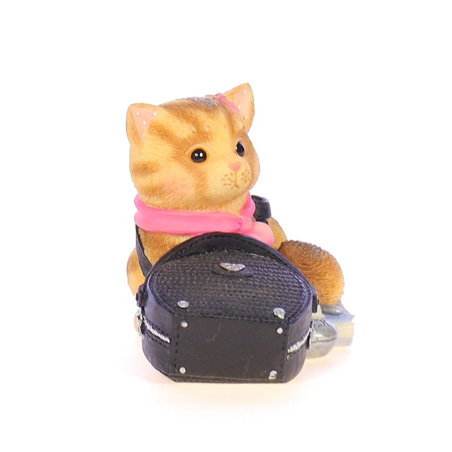Calico Kittens Vintage 1998 Resin Figurine My Purr-suit Of Happiness Led To You - Image 8