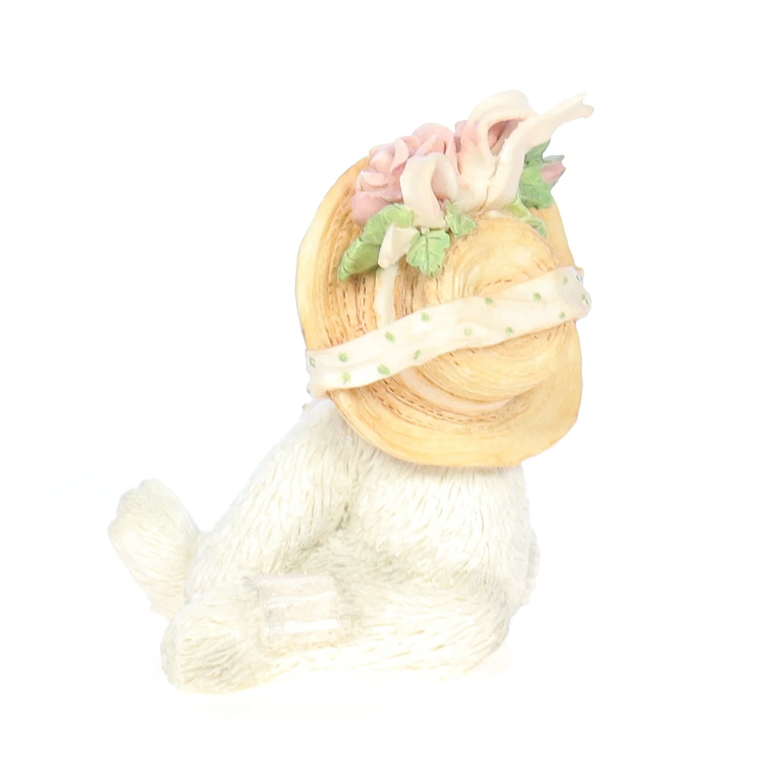 Calico Kittens Vintage 1992 Resin Figurine our Friendship Blossomed From The Heart - Image 4