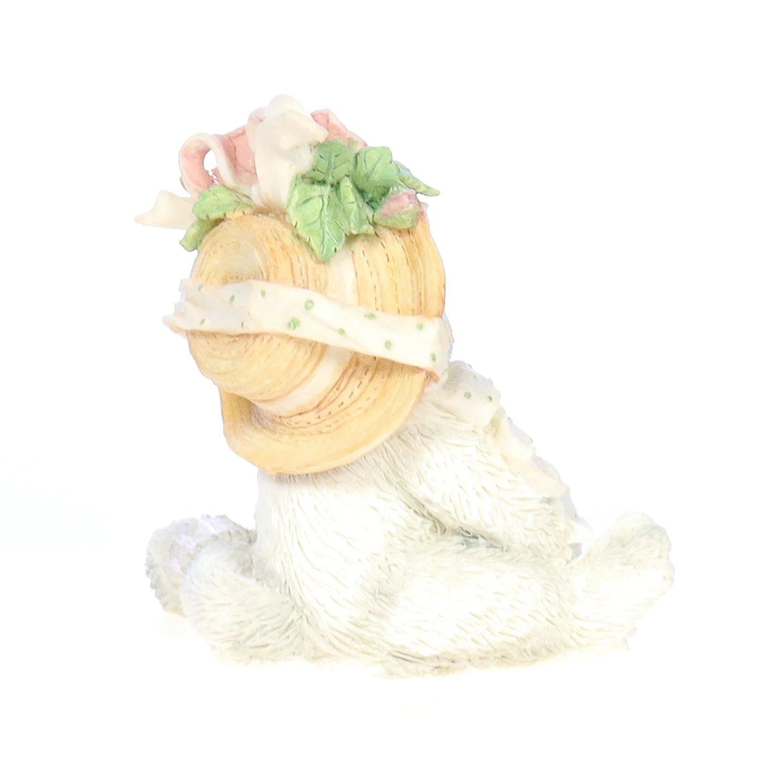 Calico Kittens Vintage 1992 Resin Figurine our Friendship Blossomed From The Heart - Image 6