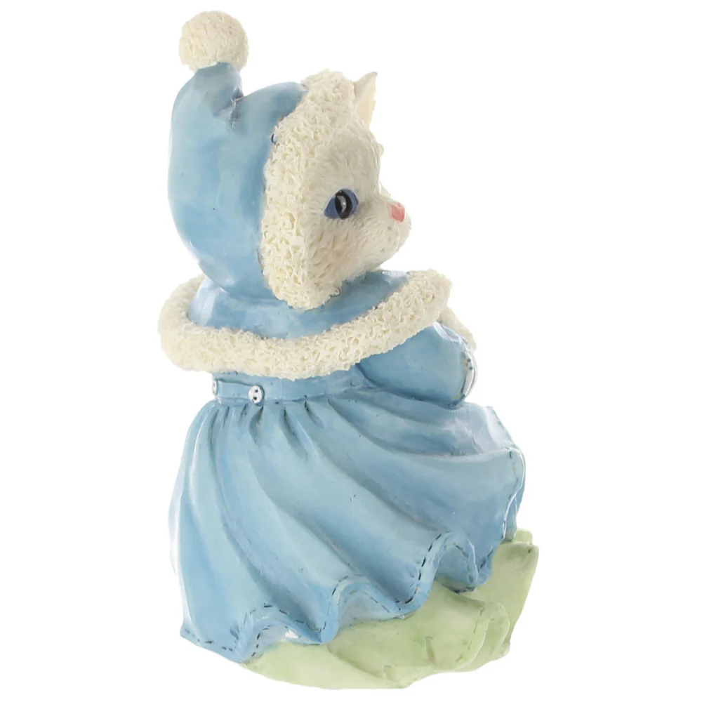Calico Kittens Vintage 1995 Resin Figurine I'll Be Home For Christmas 144614 - Image 7