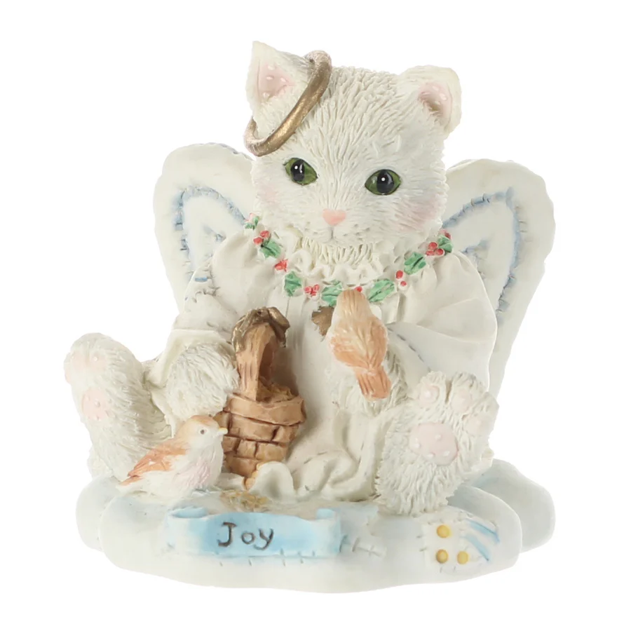Calico Kittens Vintage 1994 Resin Figurine Joy To The World 625264