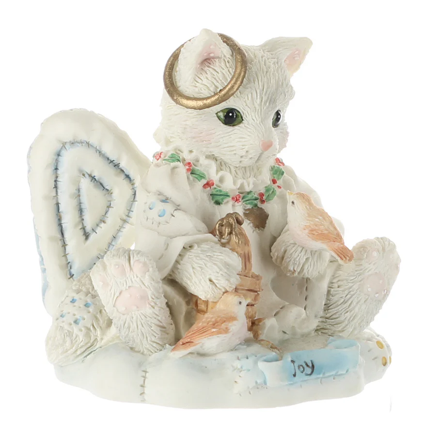 Calico Kittens Vintage 1994 Resin Figurine Joy To The World 625264 - Image 8