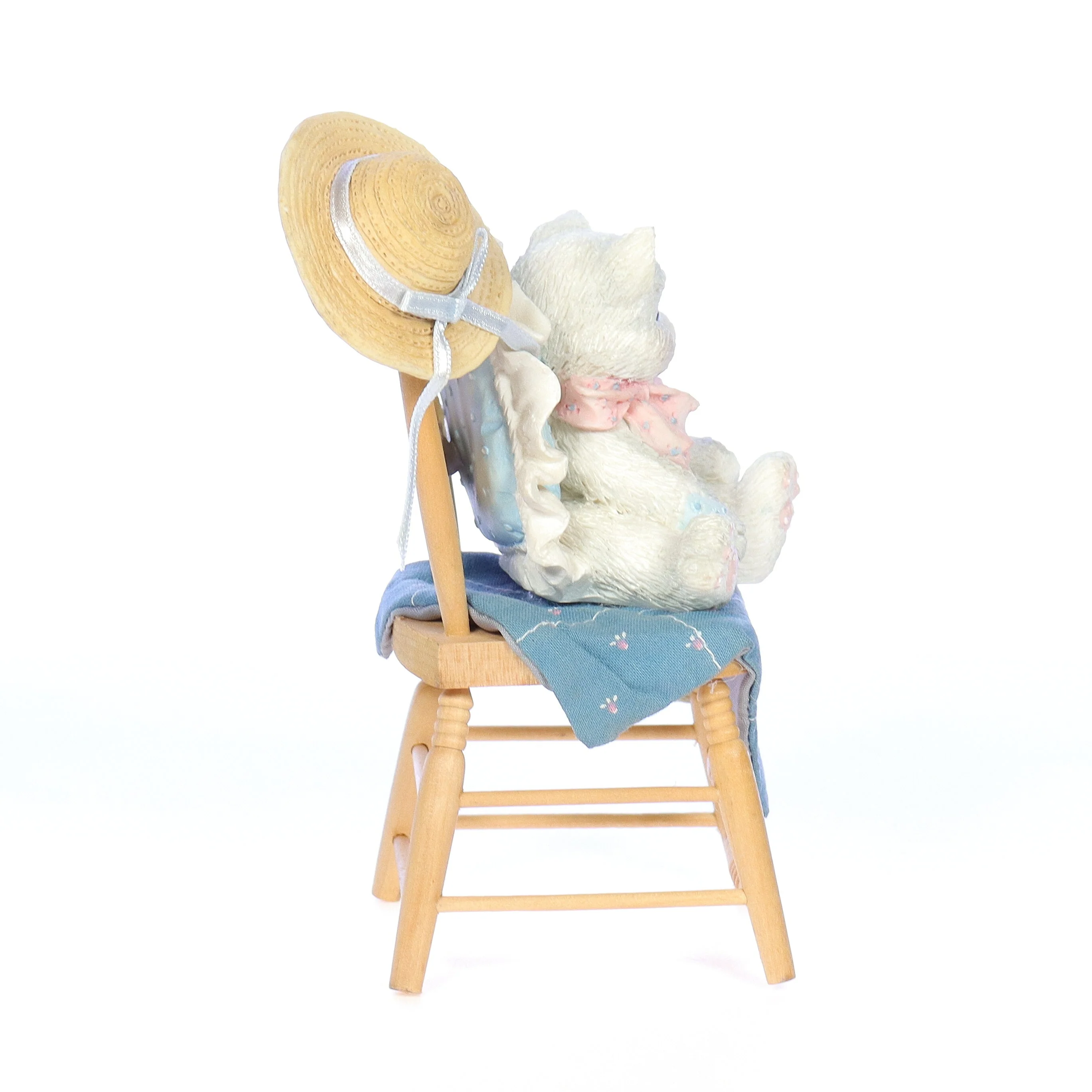 Calico Kittens Vintage 1992 Resin Figurine Waiting For A Friend Like You 627895 - Image 6