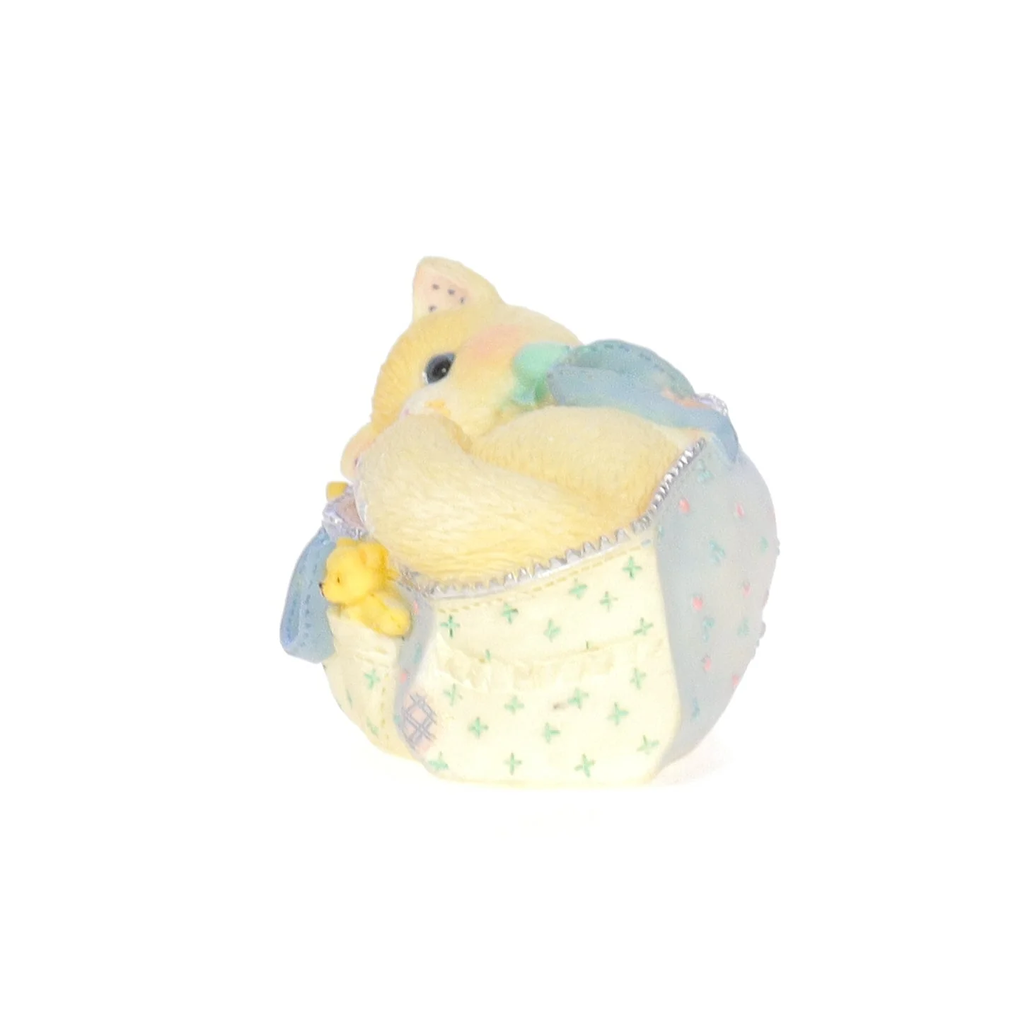 Calico Kittens Vintage 2001 Resin Figurine Welcoming A Whole New Bag Of Tricks - Image 3
