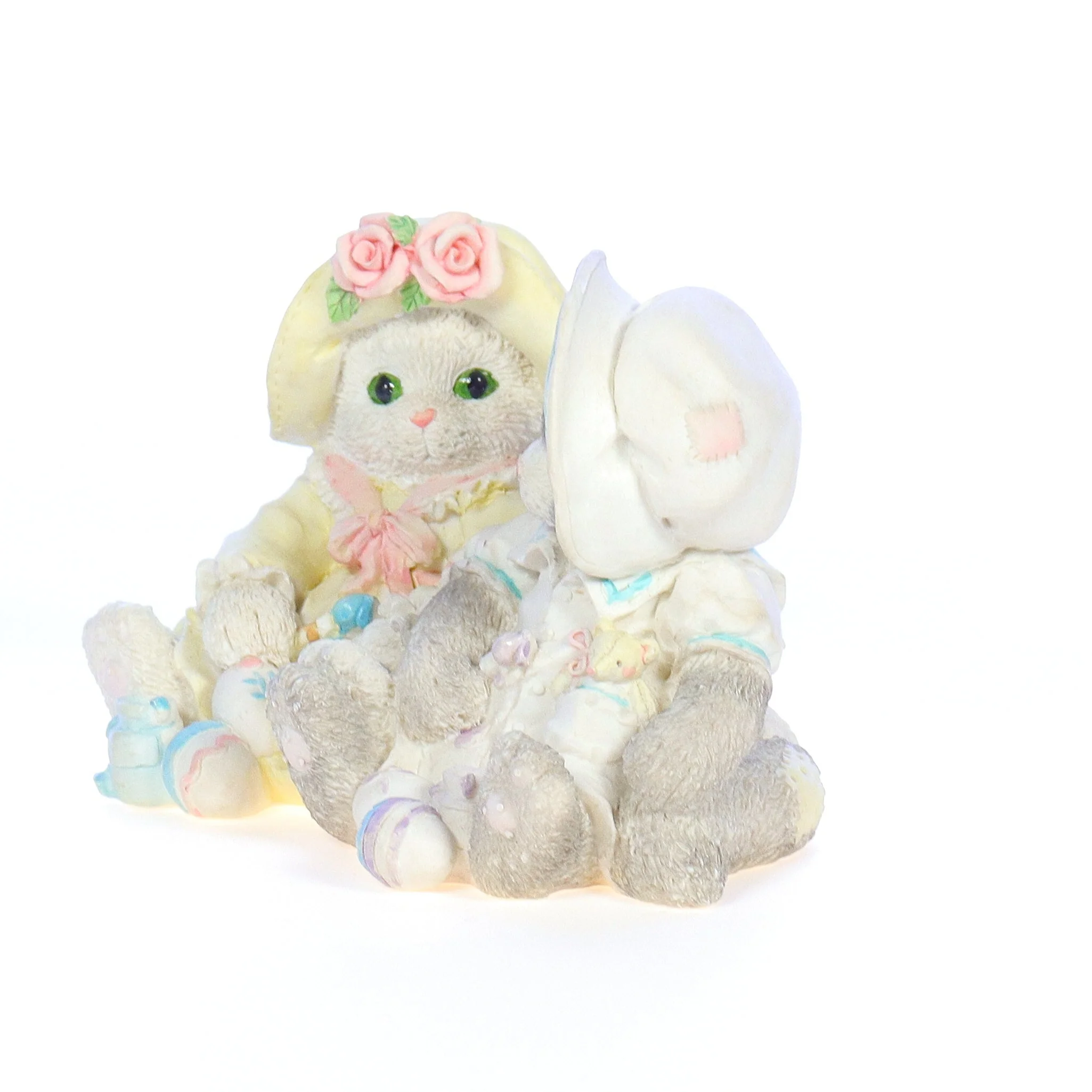 Calico Kittens Vintage 1994 Resin Figurine You Make Life Colorful 102601 - Image 2