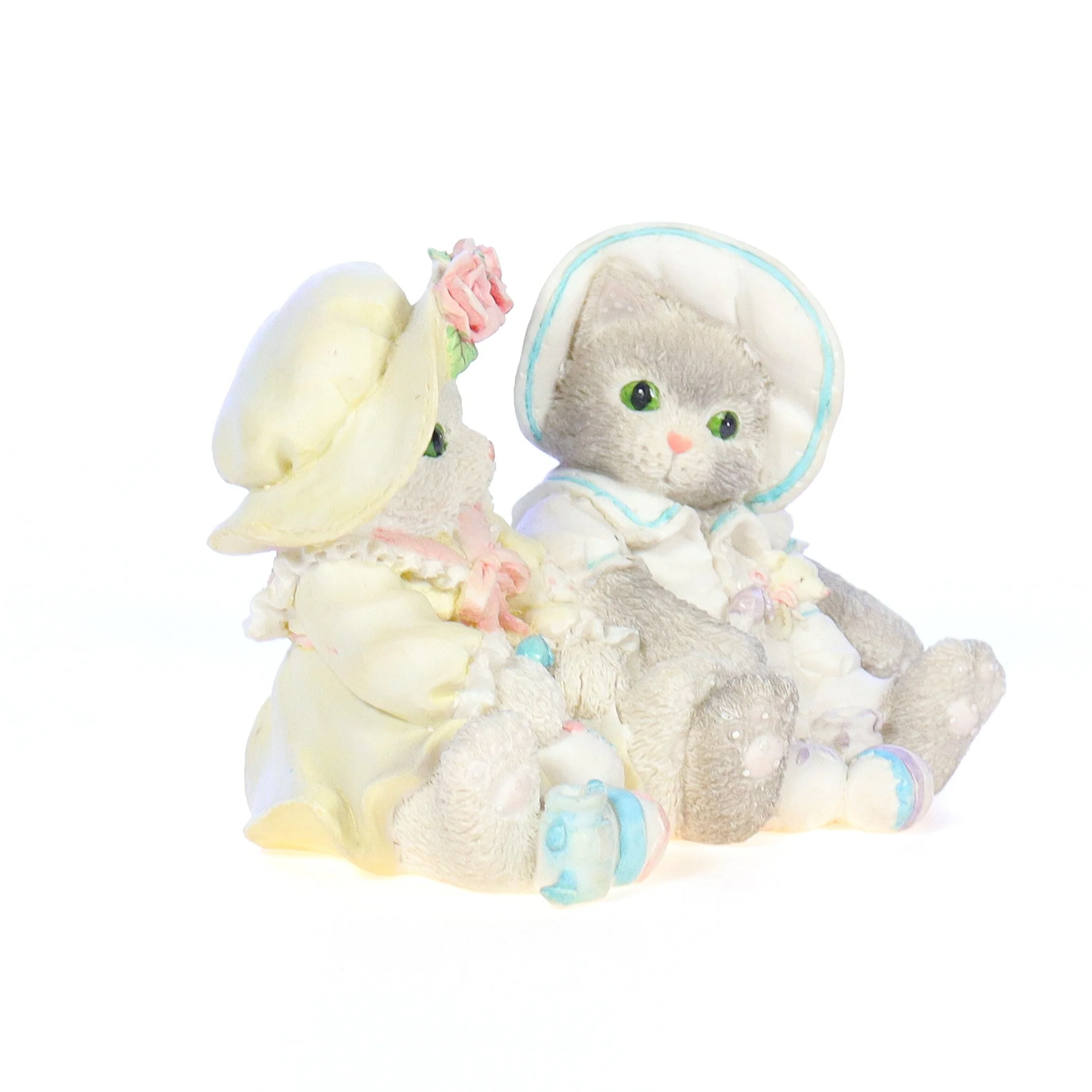 Calico Kittens Vintage 1994 Resin Figurine You Make Life Colorful 102601 - Image 8